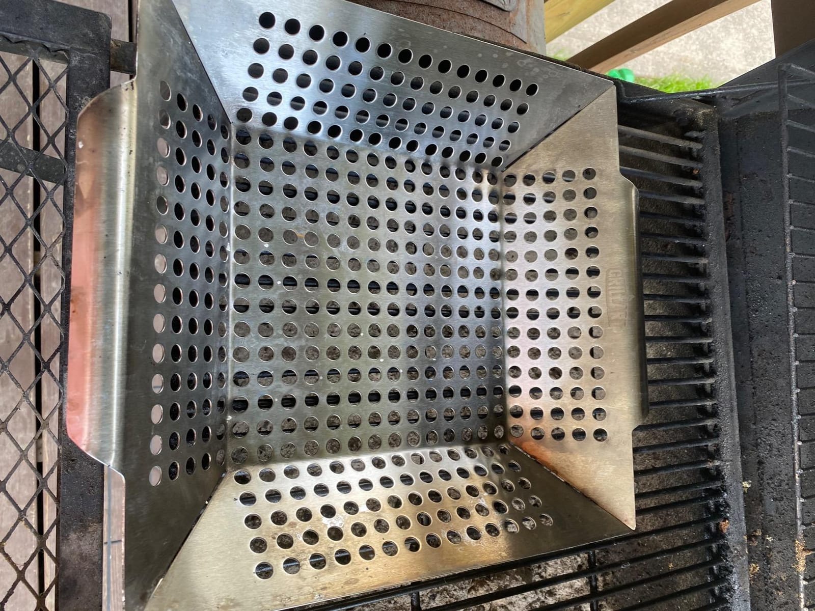 GRILLART Grill Basket Heavy Duty -Large Grill Baskets for Outdoor Grill Vegetables -Stainless Steel Veggie Grilling Basket/Pan - Lasting Grill Vegetable Basket BBQ Grill Accessories, Gifts for Dad Men customer photo 2