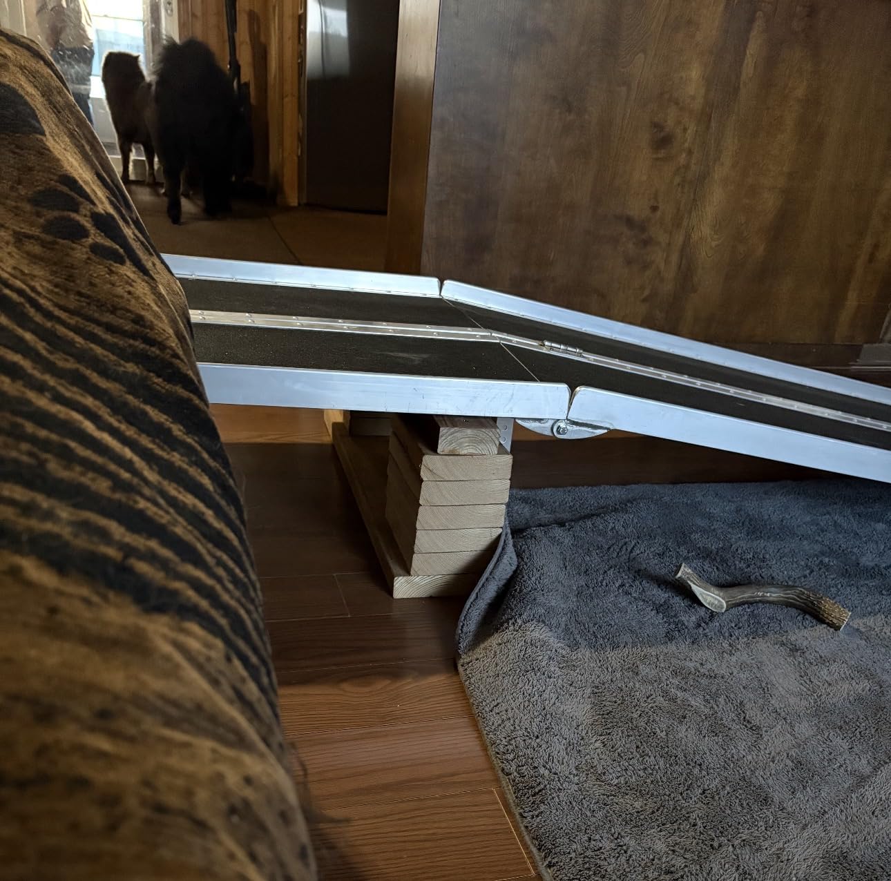 4FT Portable Wheelchair Ramp, Handicap Ramps for Home Steps Doorways customer photo 1