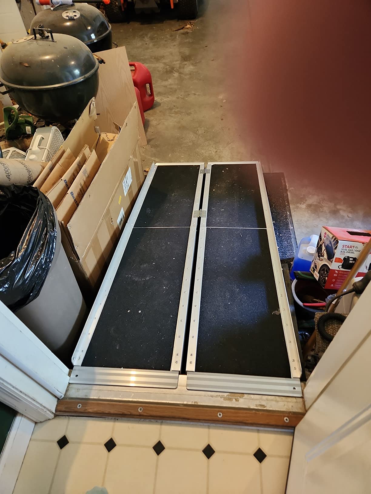 4FT Portable Wheelchair Ramp, Handicap Ramps for Home Steps Doorways customer photo 2