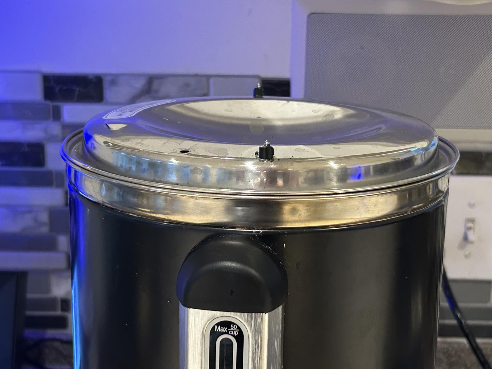 Zulay Kitchen 50 Cup Coffee Urn Commercial Coffee Maker, Hot Water Urn - Large Coffee Maker With Double-Wall Stainless Steel, Quick Brew, Stays Hot for Tea & Beverage at Events & Catering - Silver customer photo 1