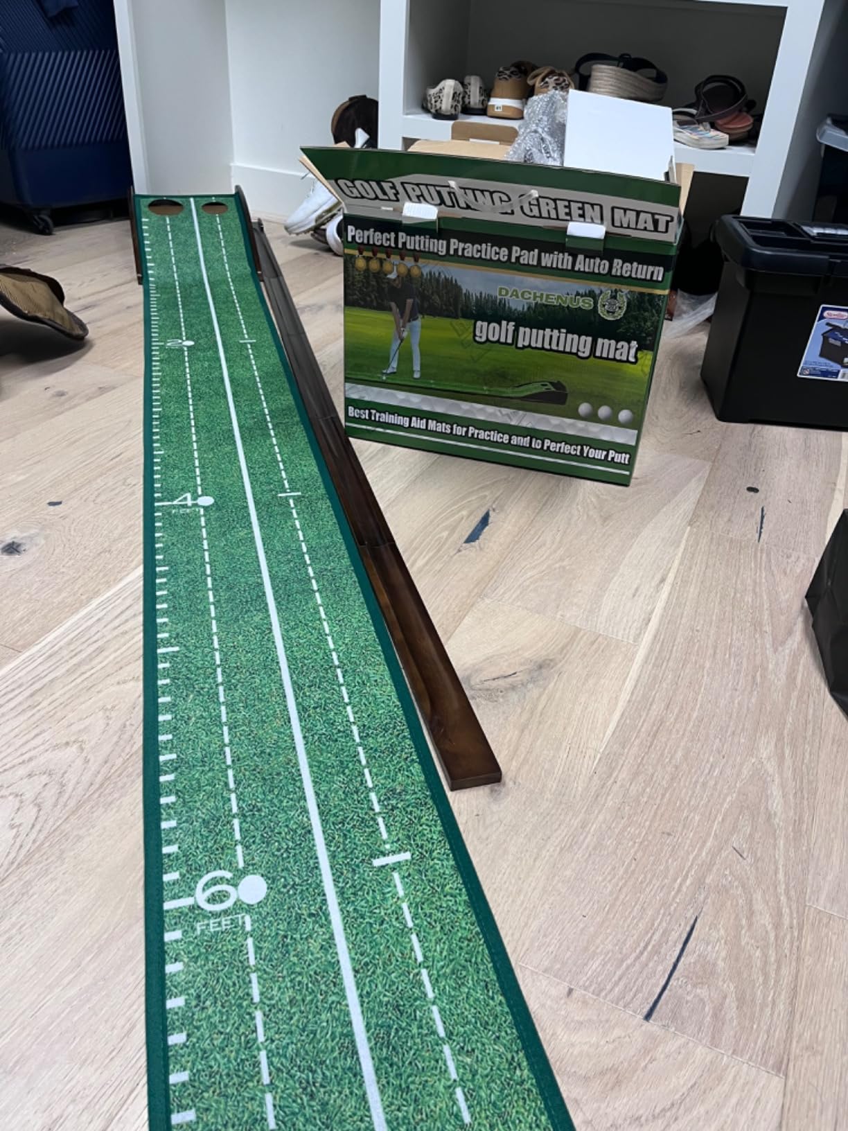 Dachenus Putting Green Indoor Mat Outdoor Golf Putting Mat- Ideal for Home, Office, and Outdoor Use customer photo 1