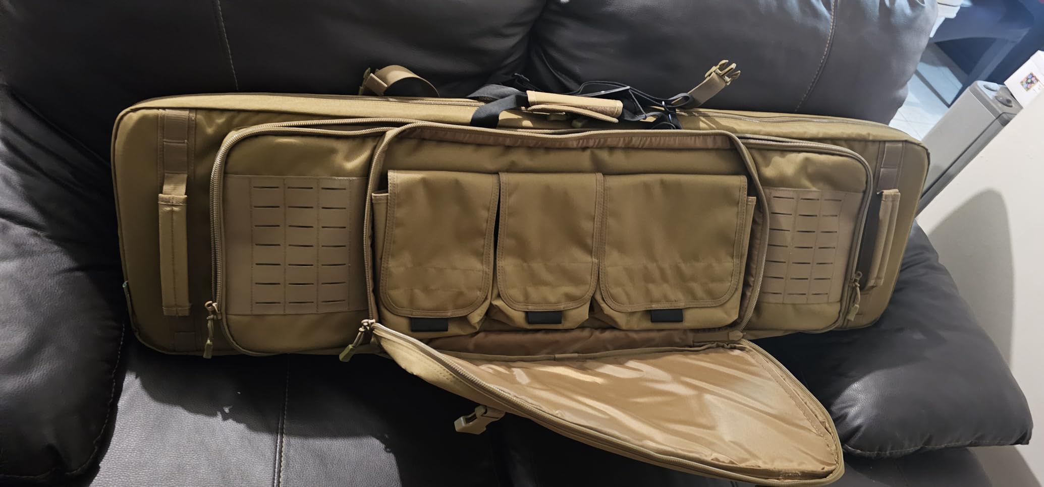 Savior Equipment Specialist Series Tactical Double Long Gun Bag Case Backpack 4 Pistol Handgun Storage, Lockable Zippers, Padded Drag Handles, w/Adjustable Shoulder Strap customer photo 1