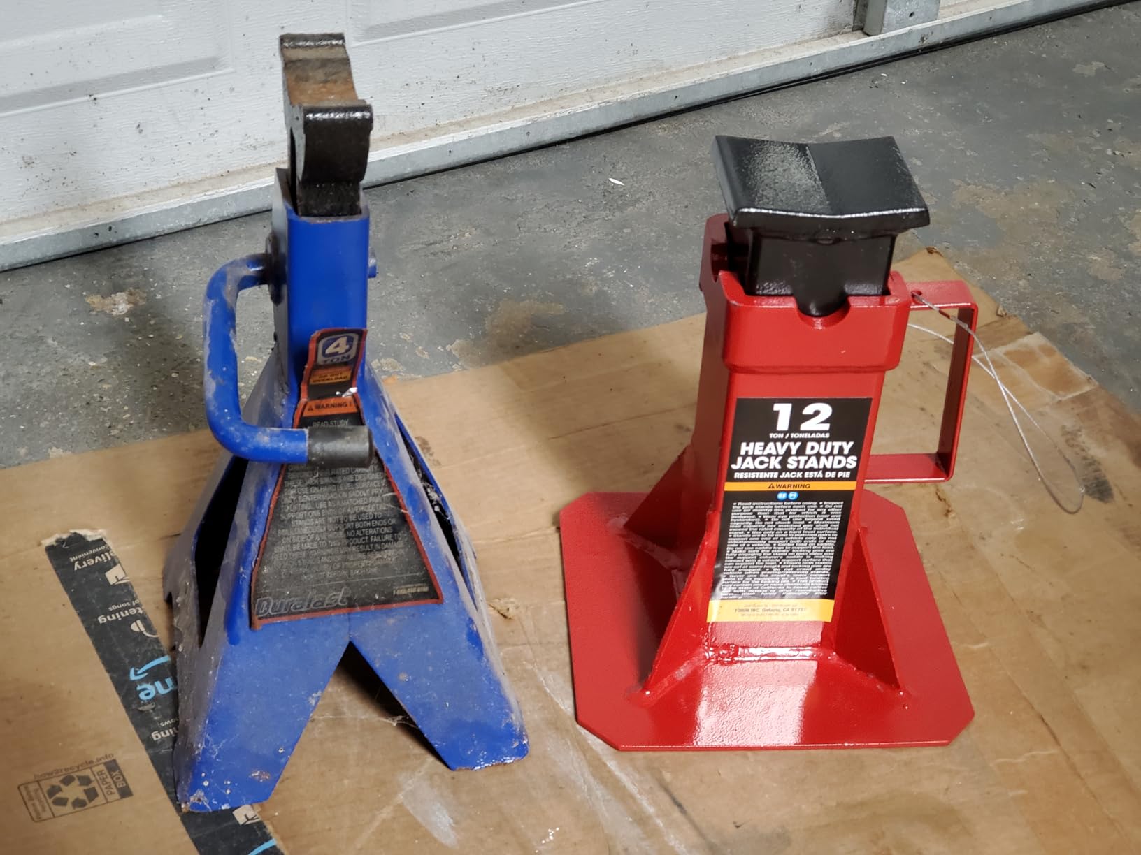 BIG RED ATZ120005R Torin Heavy Duty Pin Type Professional Car Jack Stand with Lock, 12 Ton (26,400 lb) Capacity, Red, 1 Pair customer photo 2