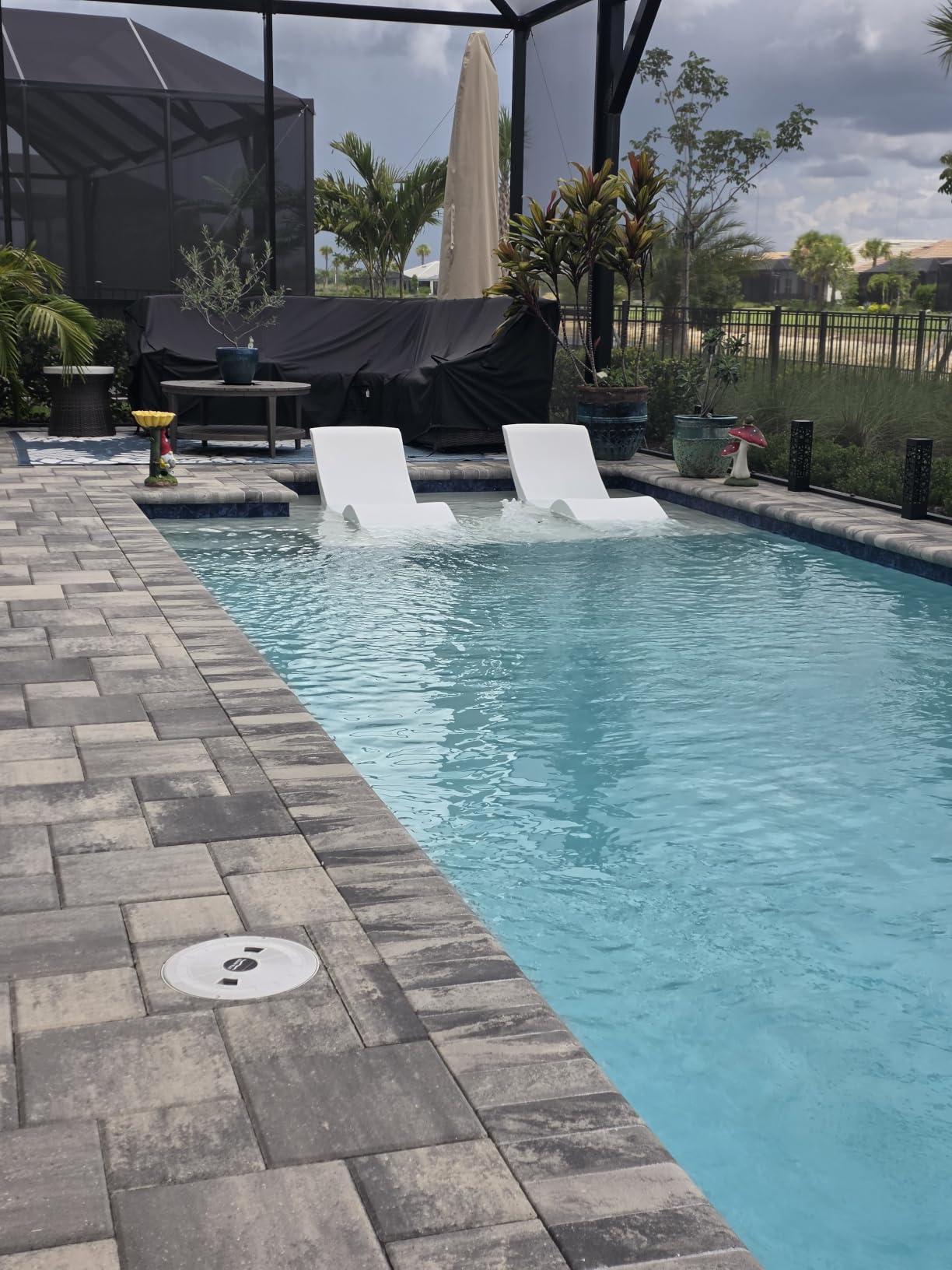 Aqua Outdoors Pool Lounge Chairs, Pool Chairs for in Pool, 9-in Water Depth customer photo 1