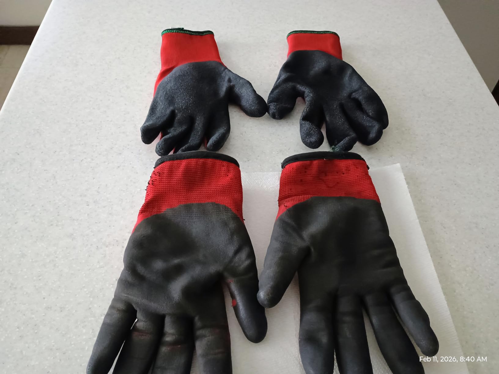 LOCCEF 2 Pairs Winter Work Gloves Men Women, Thermal Freezer Gloves customer photo 2