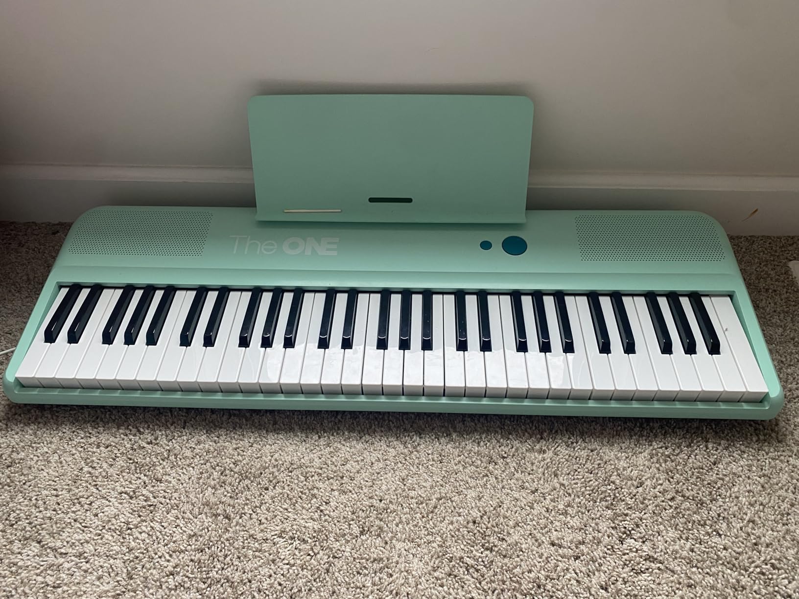 The ONE Smart Keyboard COLOR 61 Lighted Keys Piano Keyboard, Electric Piano for Beginners with 256 Tones, Piano Lessons, Built-in LED Lights and Free Apps (Black) customer photo 2