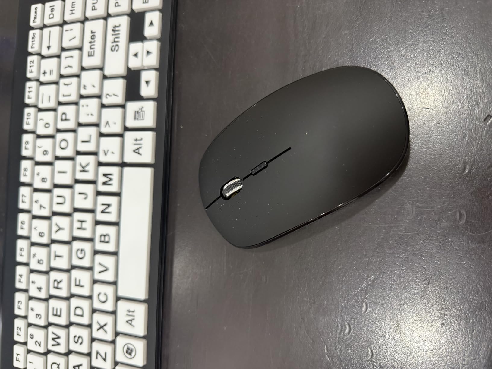 Full Size Large Print 2.4g Wireless Keyboard and Mouse with Oversized Print for Visually Impaired Low Vision Individuals (Yellow) customer photo 2