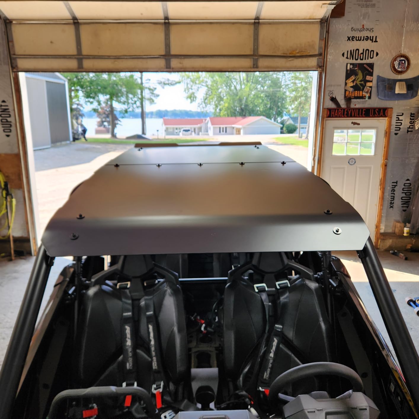 A & UTV PRO Polaris RZR PRO XP / RZR Turbo R 2020-2025 Aluminum Roof, Heavy Duty 2 Seater Hard Top Sun Visor Cover Accessories, Replaces OEM:2883743-458, Black customer photo 1