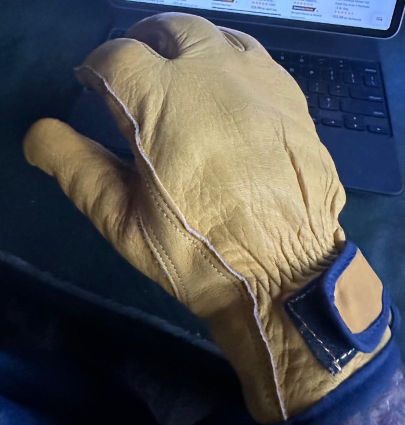 toolant Winter Leather Work Gloves, Warm 3M Thinsulate Lining for Cold Weather Work, Thermal Insulated Gloves customer photo 1