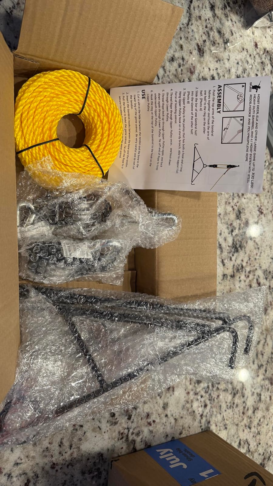 GearOZ Deer Hanger, Elk Hoist Pulley Lift System with Gambrel customer photo 2