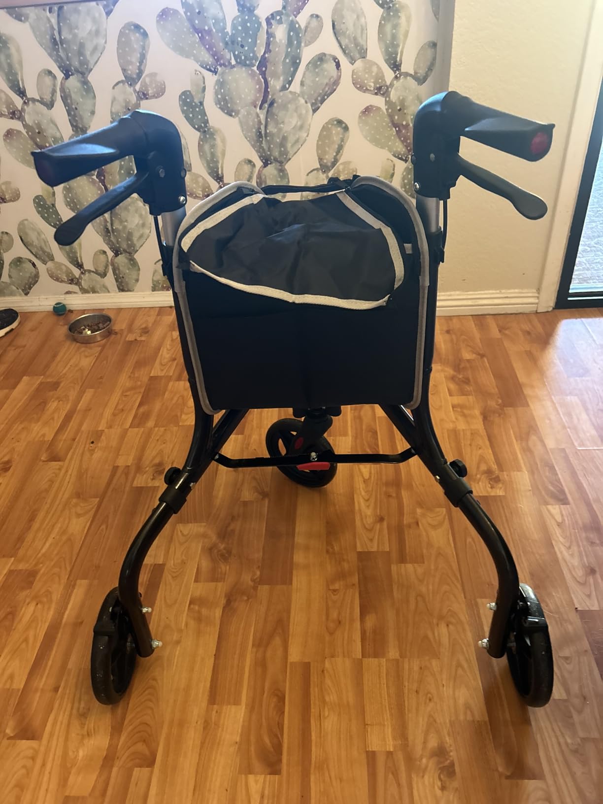 PLANETWALK Premium 3 Wheel Rollator Walker for Seniors – Ultra Lightweight Foldable Aluminum Mobility Aid with Height Adjustable Handle and 7.5 Inch Wheels, Brilliant Blue customer photo 1
