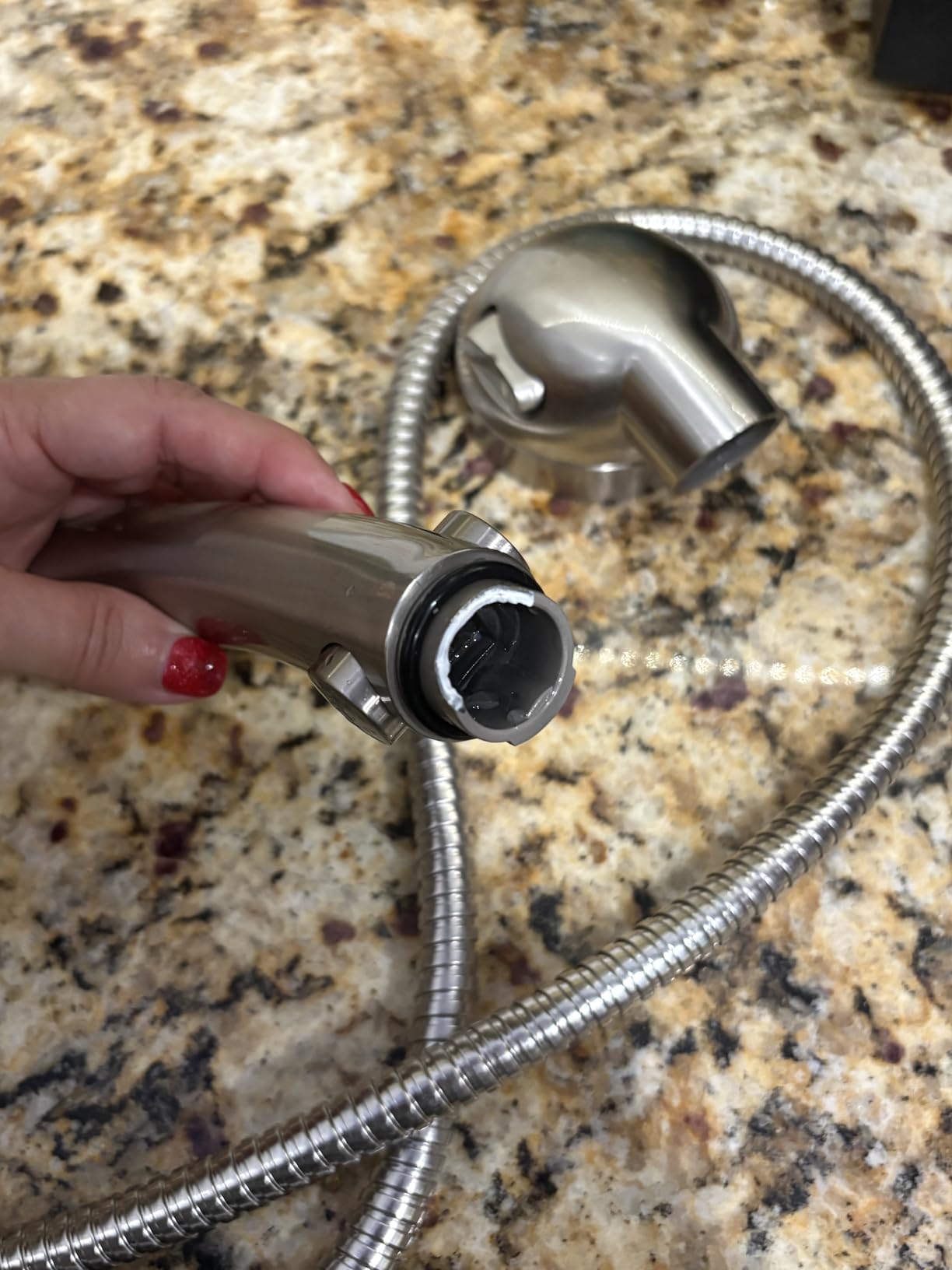 HANLIAN Black On/Off High Pressure Handheld Shower Head for RV Camper customer photo 1