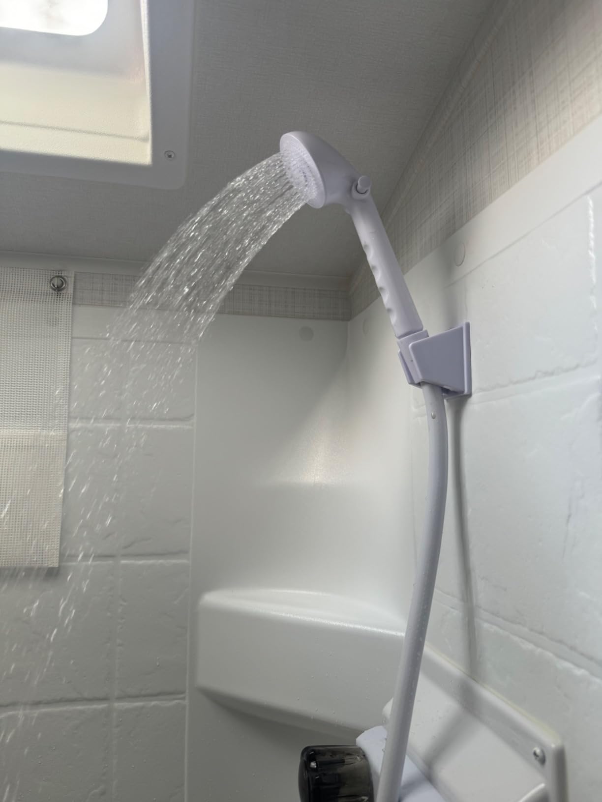HANLIAN Black On/Off High Pressure Handheld Shower Head for RV Camper customer photo 2