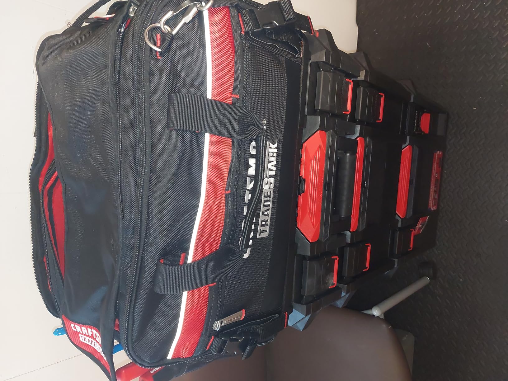 CRAFTSMAN VERSASTACK XL Tool Bag, 22.5”, Durable Polyester, Black and Red (CMST21450) customer photo 2