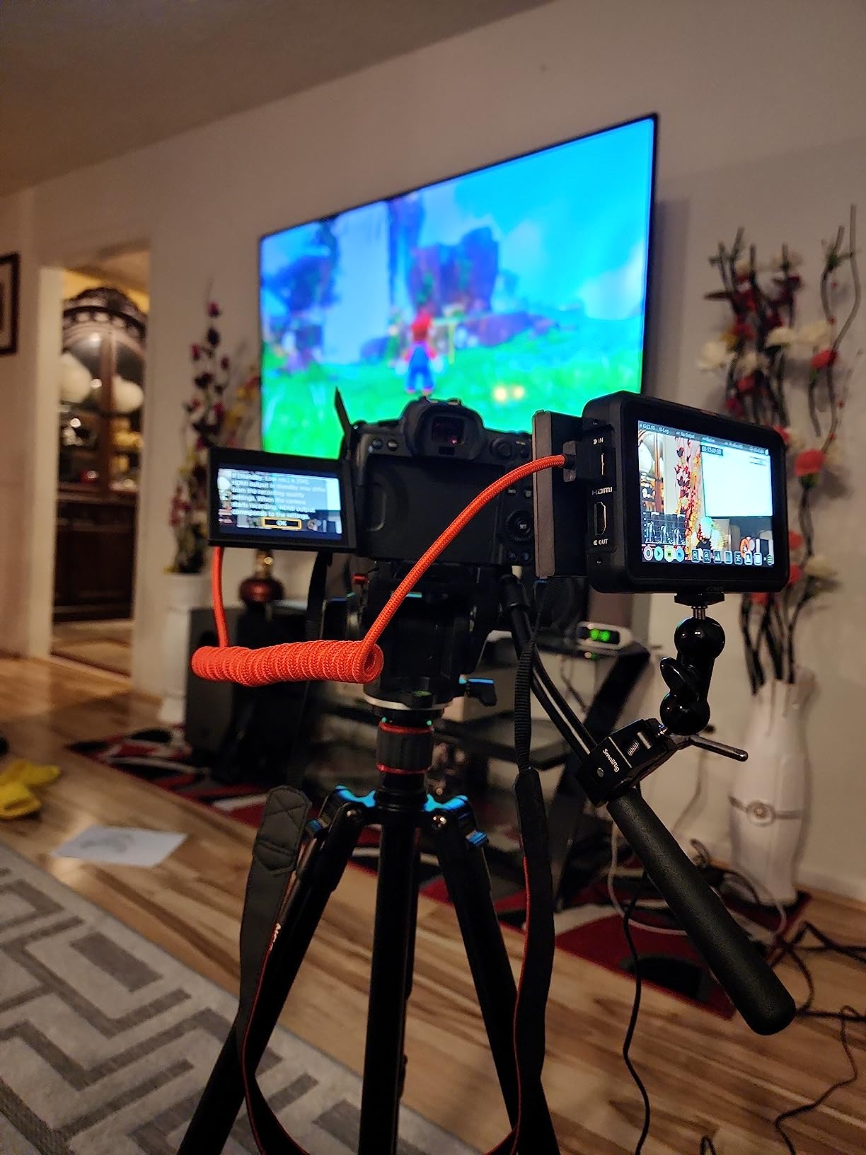 Alvin's Cables 8K 2.1 Micro-HDMI to Full HDMI Braided Cable, D to A Coiled HDMI for Atomos-Ninja-V for Canon-R5C R5 R6, for Sony A7RIII A7II A7M3 A7R IV A6500, for FUJIFILM X-T4 X-T3(18 to 28 Inch) customer photo 2