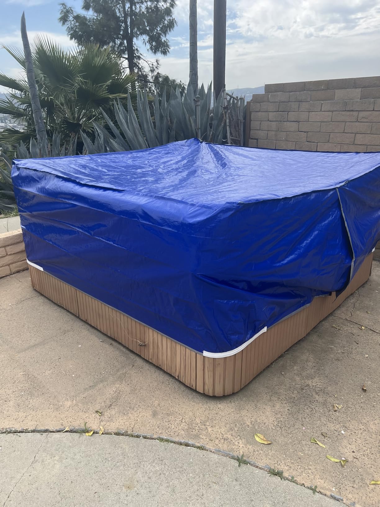 Waterproof Hot Tub Cover 170G Polyethylene Spa Cover customer photo 1