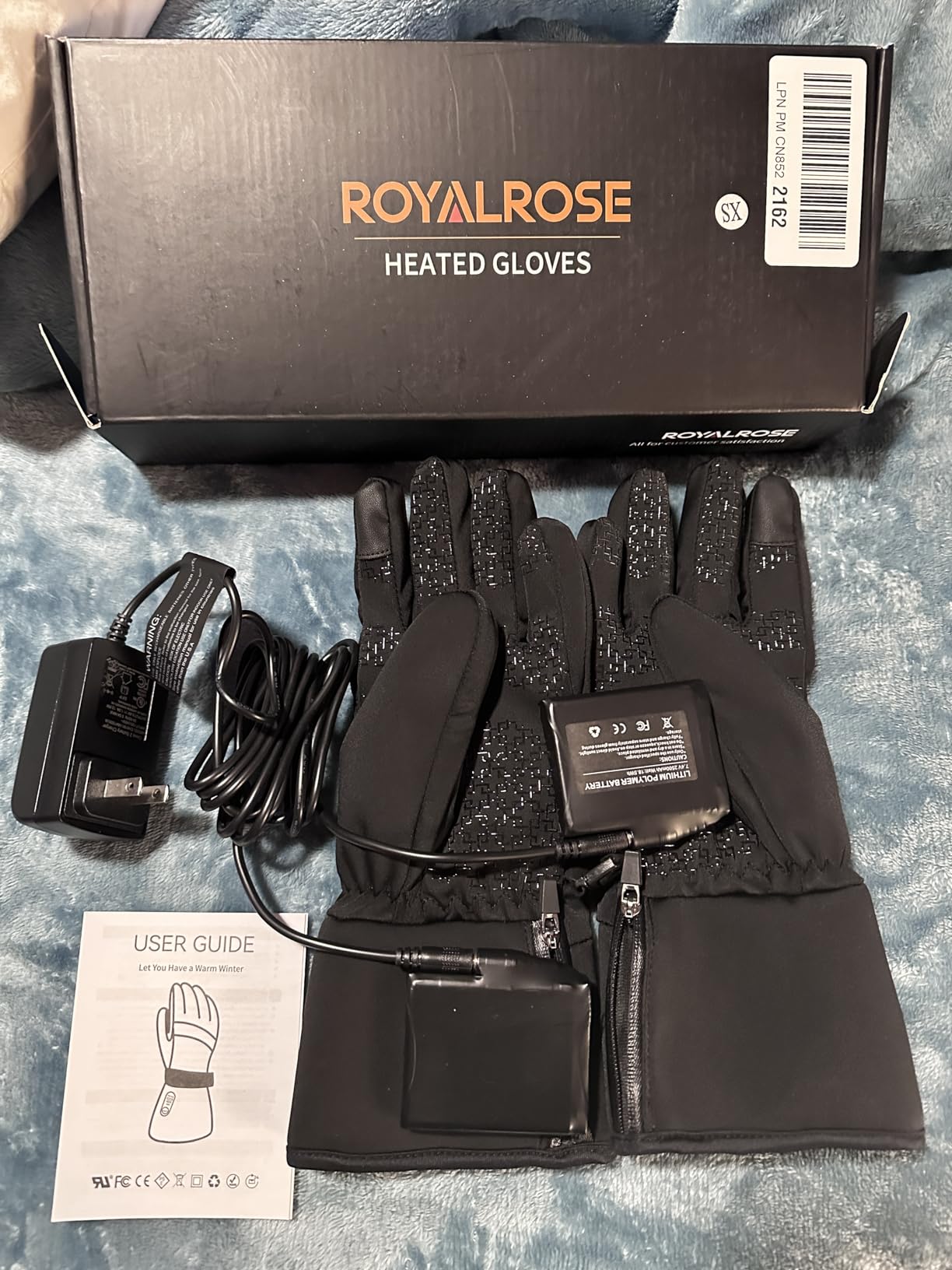 Heated Gloves Liners for Men Women, Rechargeable Waterproof Winter Thin Heated Work Gloves with Arthritis Raynaud's Relief for Ski Golf Hiking Driving customer photo 2