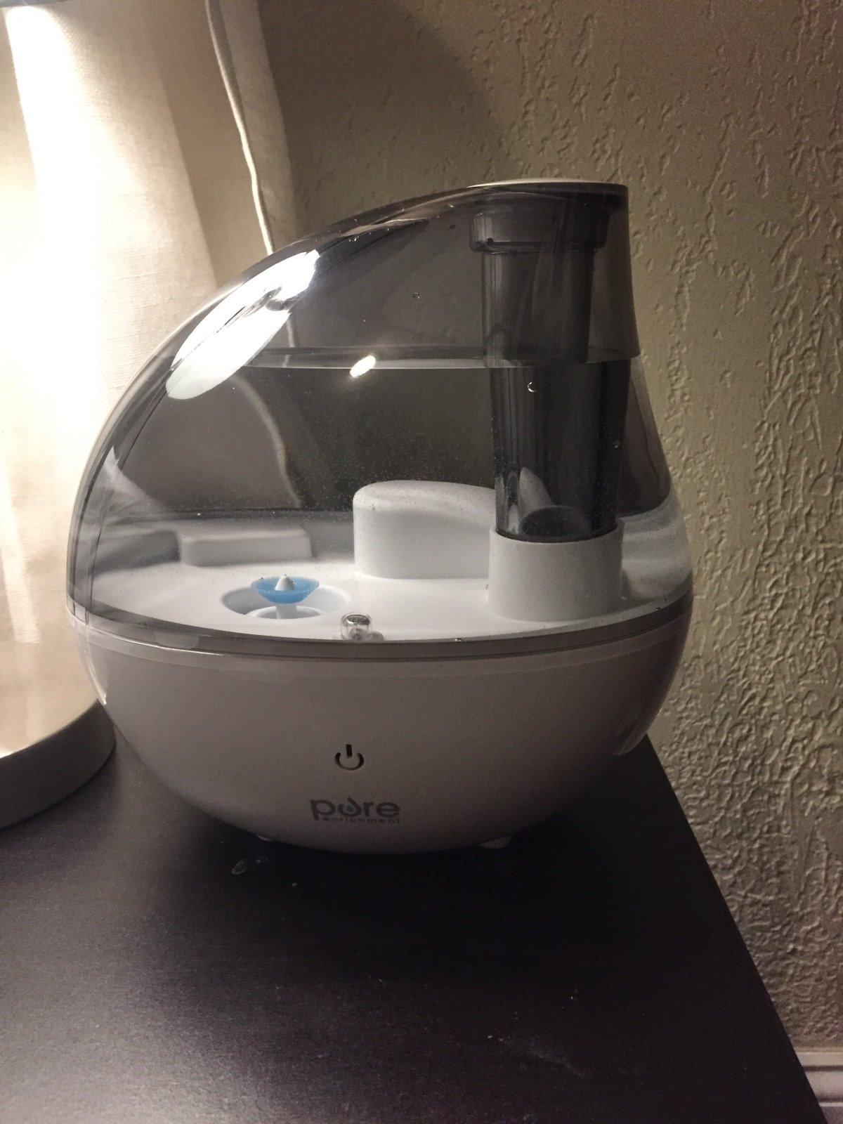 Pure Enrichment PureBaby Ultrasonic Cool Mist Humidifier & Soft Glow Night Light, Whisper-Quiet and Ideal for Baby Nurseries & Kids Bedrooms to Relieve Congestion, Colds, & Coughs (Whisper Green) customer photo 1