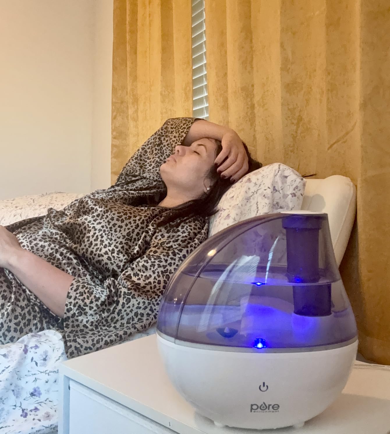 Pure Enrichment PureBaby Ultrasonic Cool Mist Humidifier & Soft Glow Night Light, Whisper-Quiet and Ideal for Baby Nurseries & Kids Bedrooms to Relieve Congestion, Colds, & Coughs (Whisper Green) customer photo 2