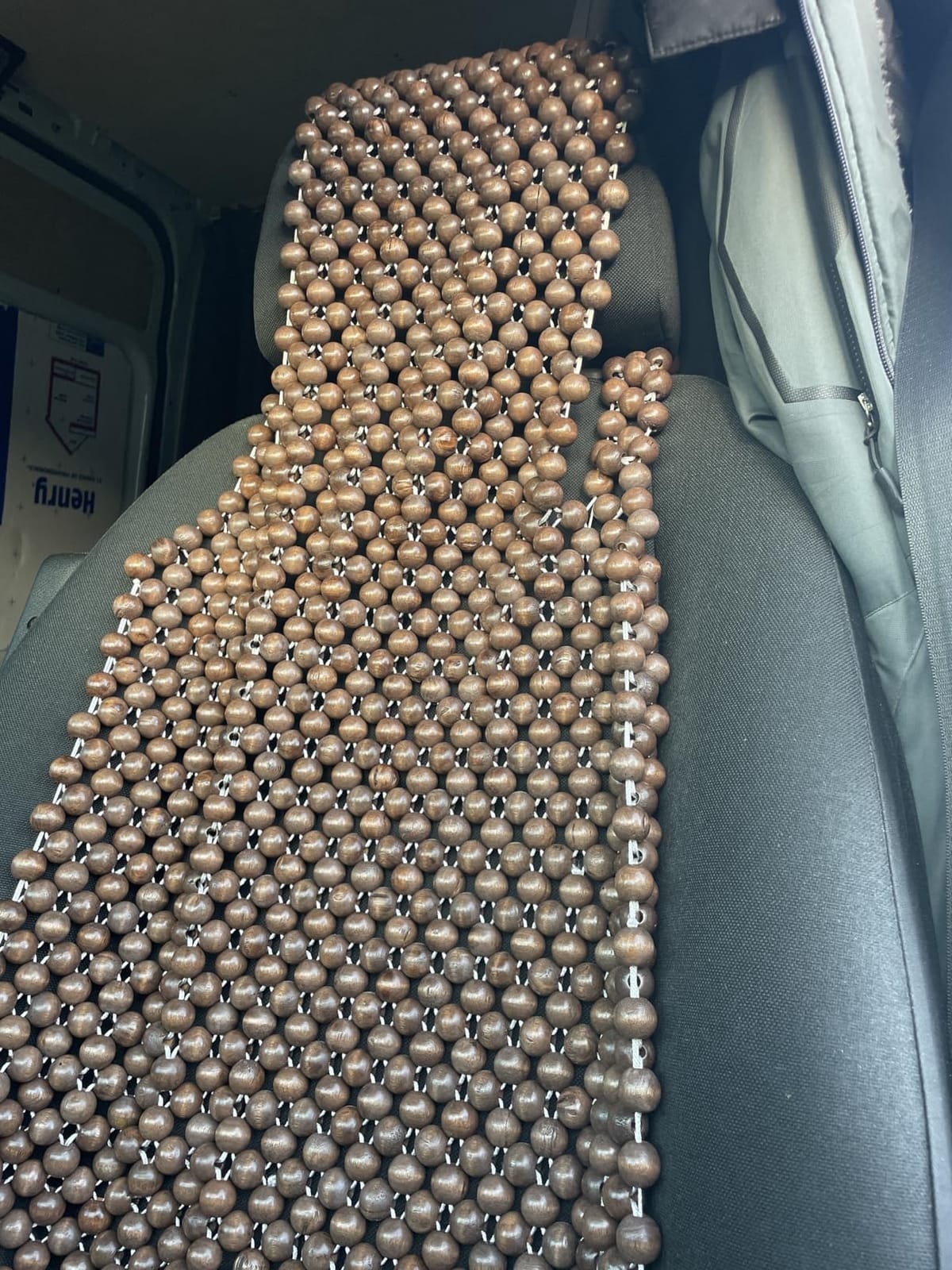 Extra Large Natural Wood Beaded Seat Cover Massaging Cooling Cushion for Truck, Trailer, Van customer photo 2