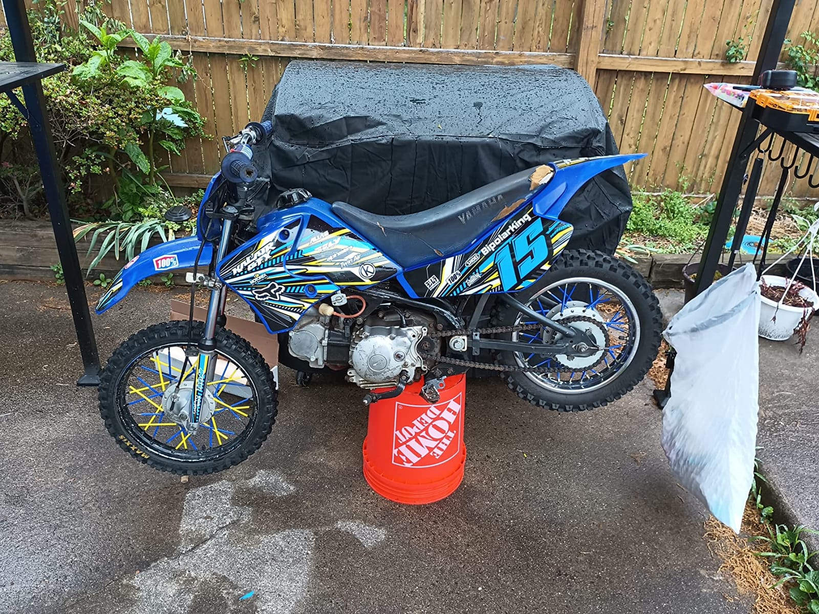 Graphics Kit for Yamaha TTR90 (2000-2008) Prime Series Blue 9 Mil - Easy Go - Dirt Pit Bike Motorcycle Stickers, Dirtbike Racing Automotive Decal Motocross Accessories no-Plastics customer photo 1
