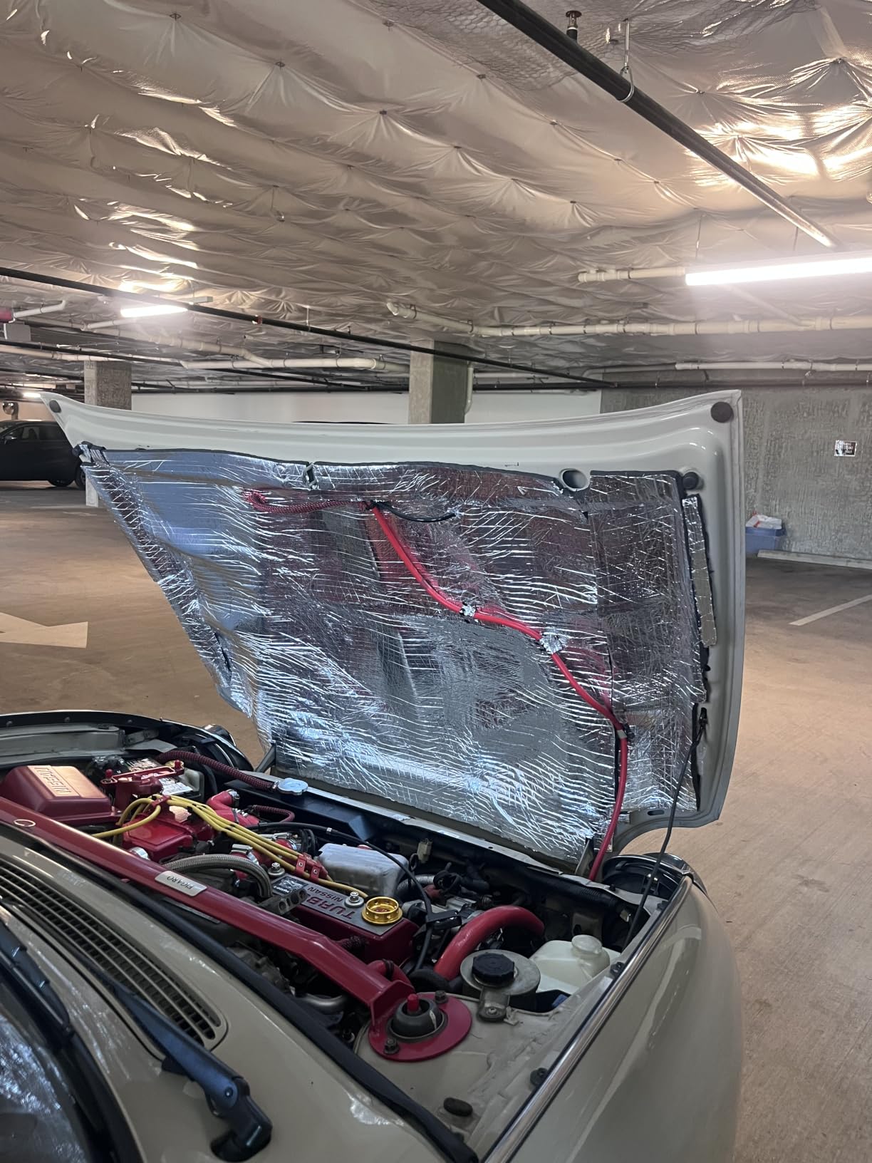 Car Heat Sound Deadening Insulation Mat, - 394 Mil 10.8 Sqft Automobile Sound Deadening & Heat Insulation Material for Auto Hood Engine Roof Door and Trunk,40 Inch x 40 Inch, Aluminum Foil Finish customer photo 1