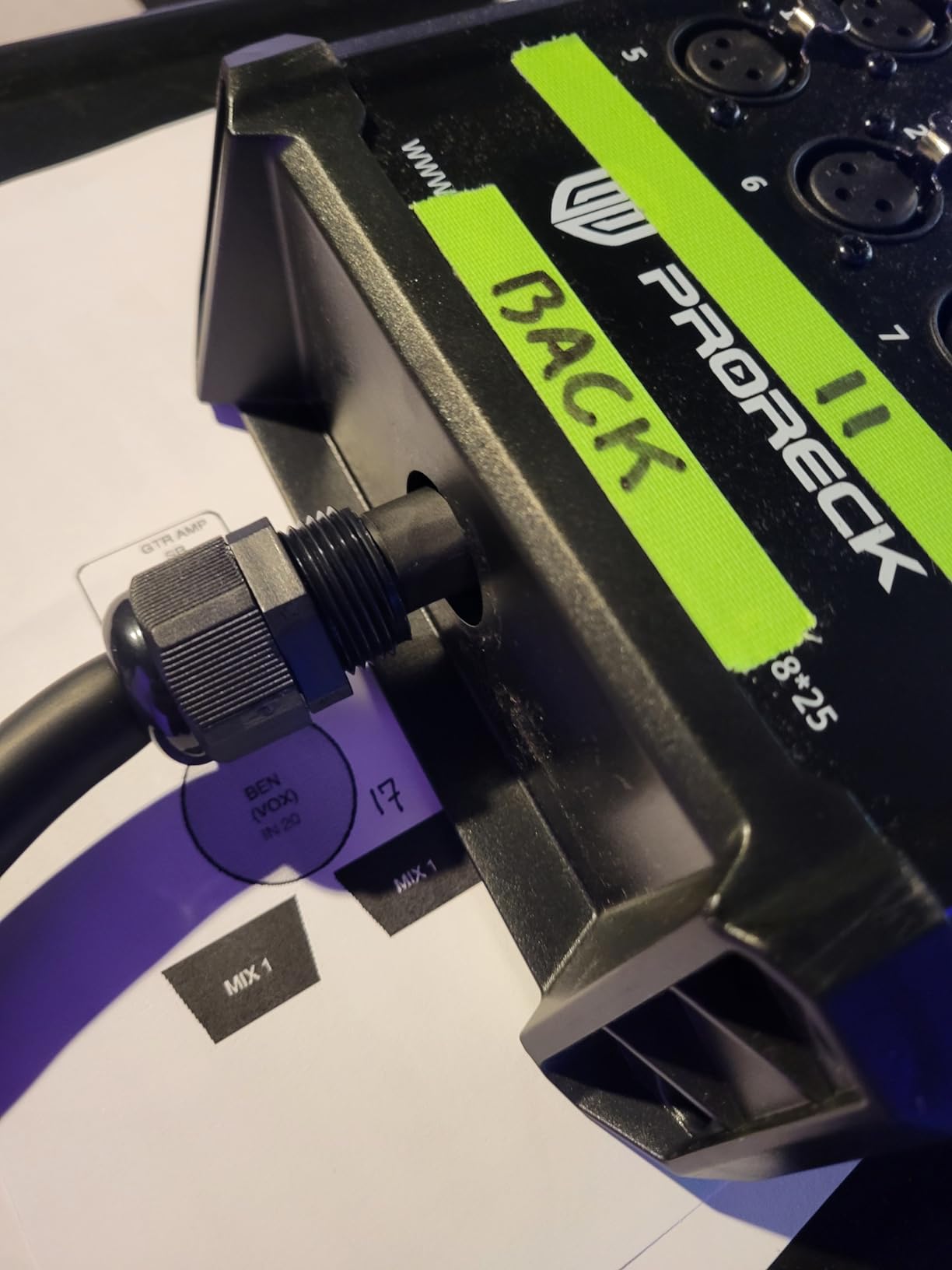 PRORECK 8-Channel Low Profile XLR Send Circuit Board Snake Cables, XLR Splitter Cable for Live, Recording, Stage, Studio, 25 Feet Long customer photo 2