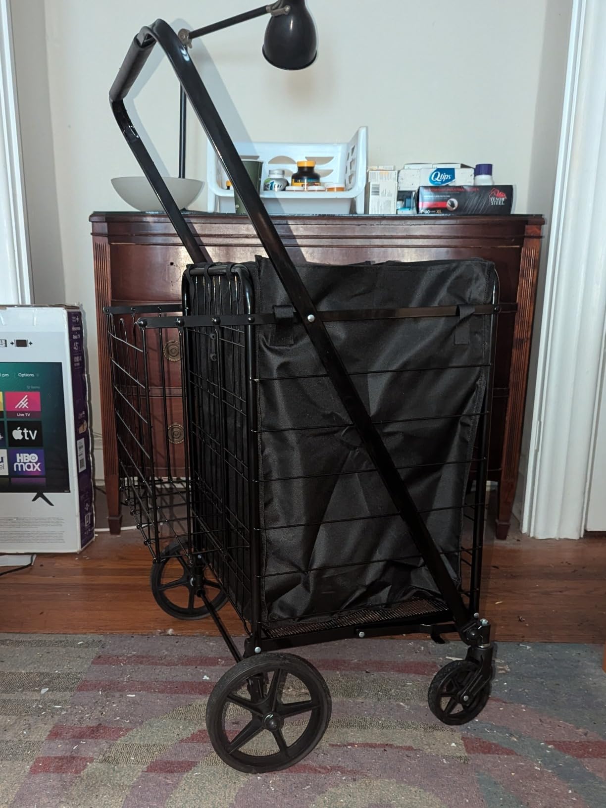 Upgraded Stair Climbing Shopping Cart for Groceries, 280LBS Grocery Cart customer photo 1