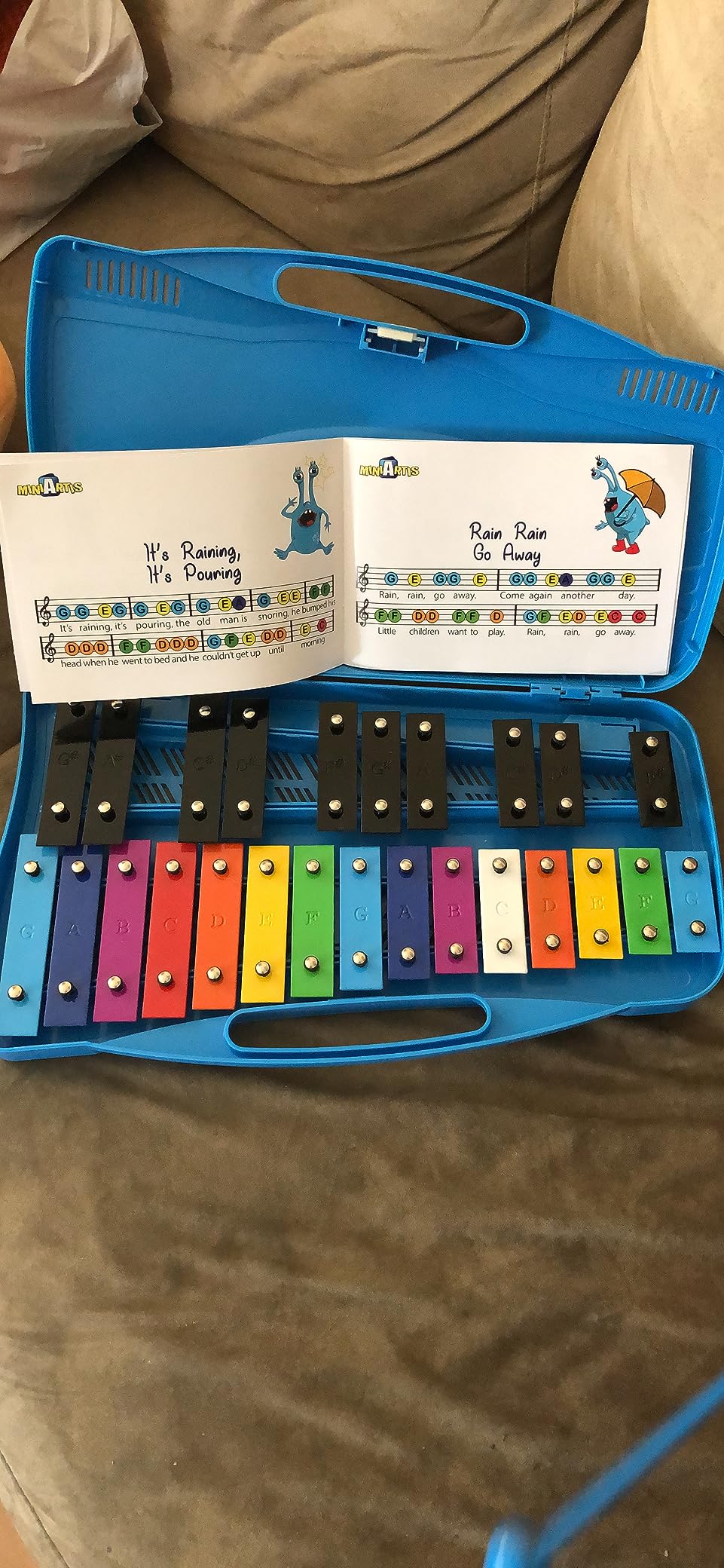 Glockenspiel Xylophone for Kids Colorful 25 Notes with 30-Song Songbook customer photo 2