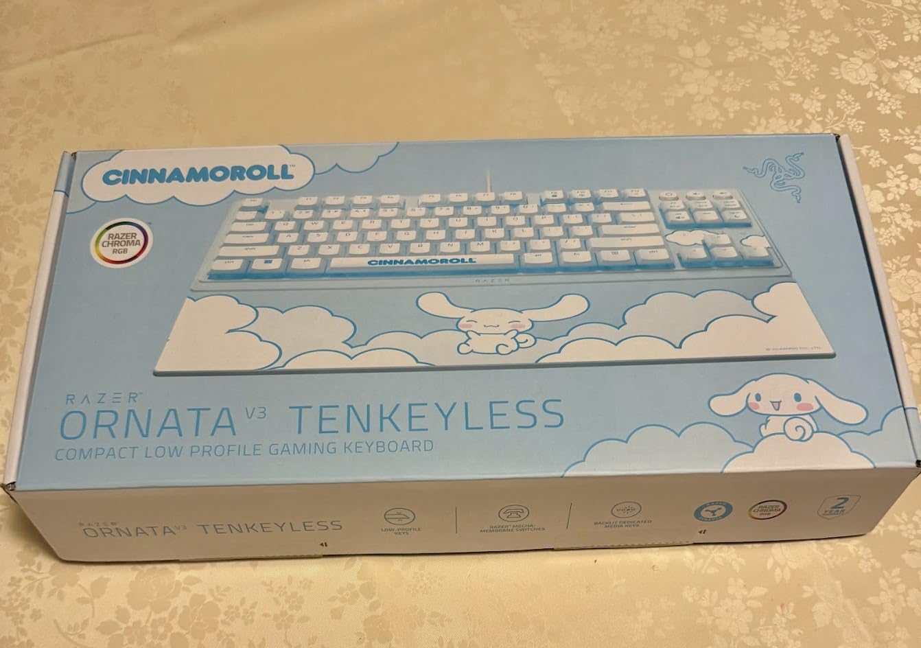 Razer Ornata V3 TKL Gaming Keyboard, Low-Profile Keys, Black | Mecha-Membrane Switches, UV-Coated Keycaps, Backlit Media Keys, 8-Zone RGB Lighting, Spill-Resistant, Magnetic Wrist Rest customer photo 1