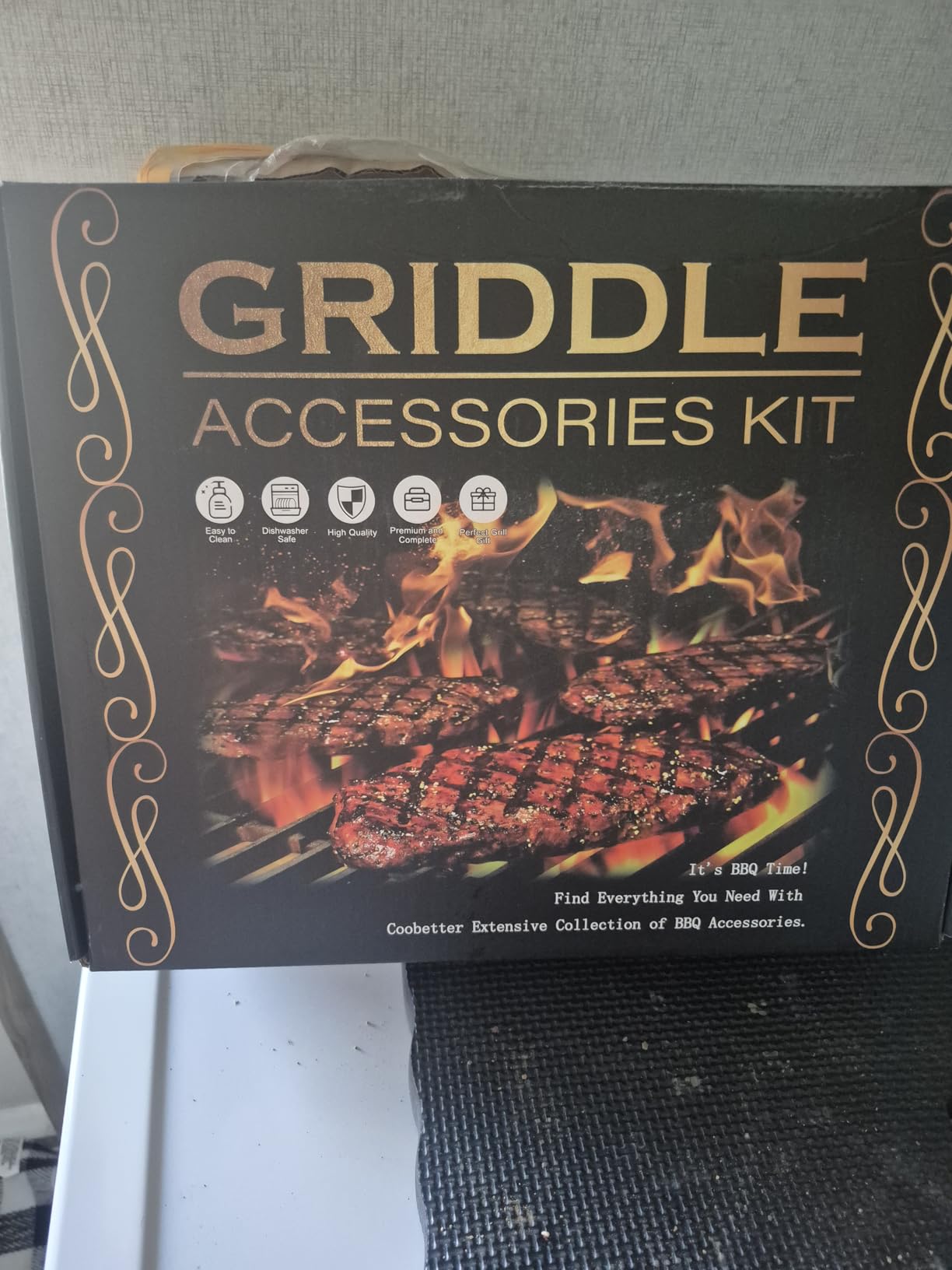 18PCS Griddle Accessories Kit, Flat Top Grill Accessories Set for Blackstone and Camp Chef, Grill Spatula Set with Enlarged Spatulas, Basting Cover, Scraper for Outdoor BBQ customer photo 2