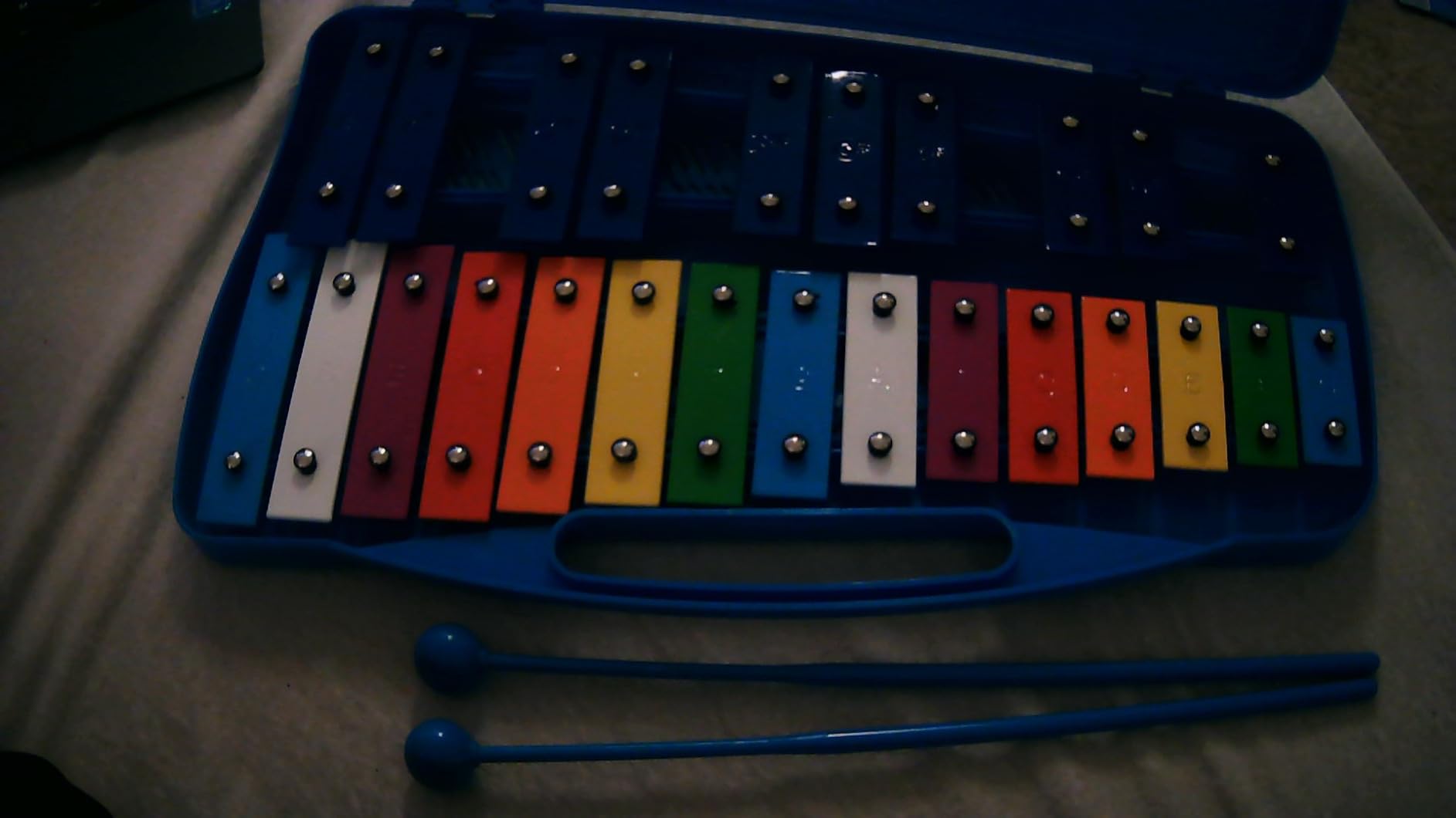 Eavnbaek 25 Notes Xylophone Professional Glockenspiel with Blue Case Stick customer photo 1