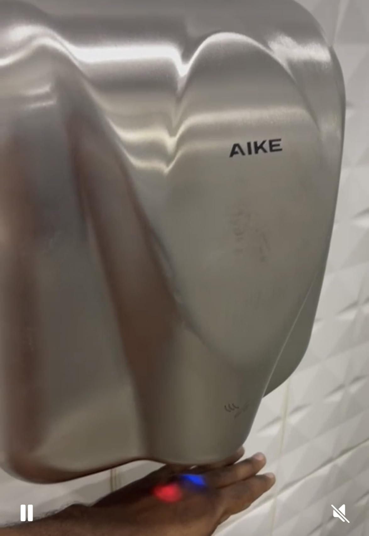 AIKE Elephant Power Hand Dryer for Commercial Bathroom Brushed,Model AK2812 customer photo 2