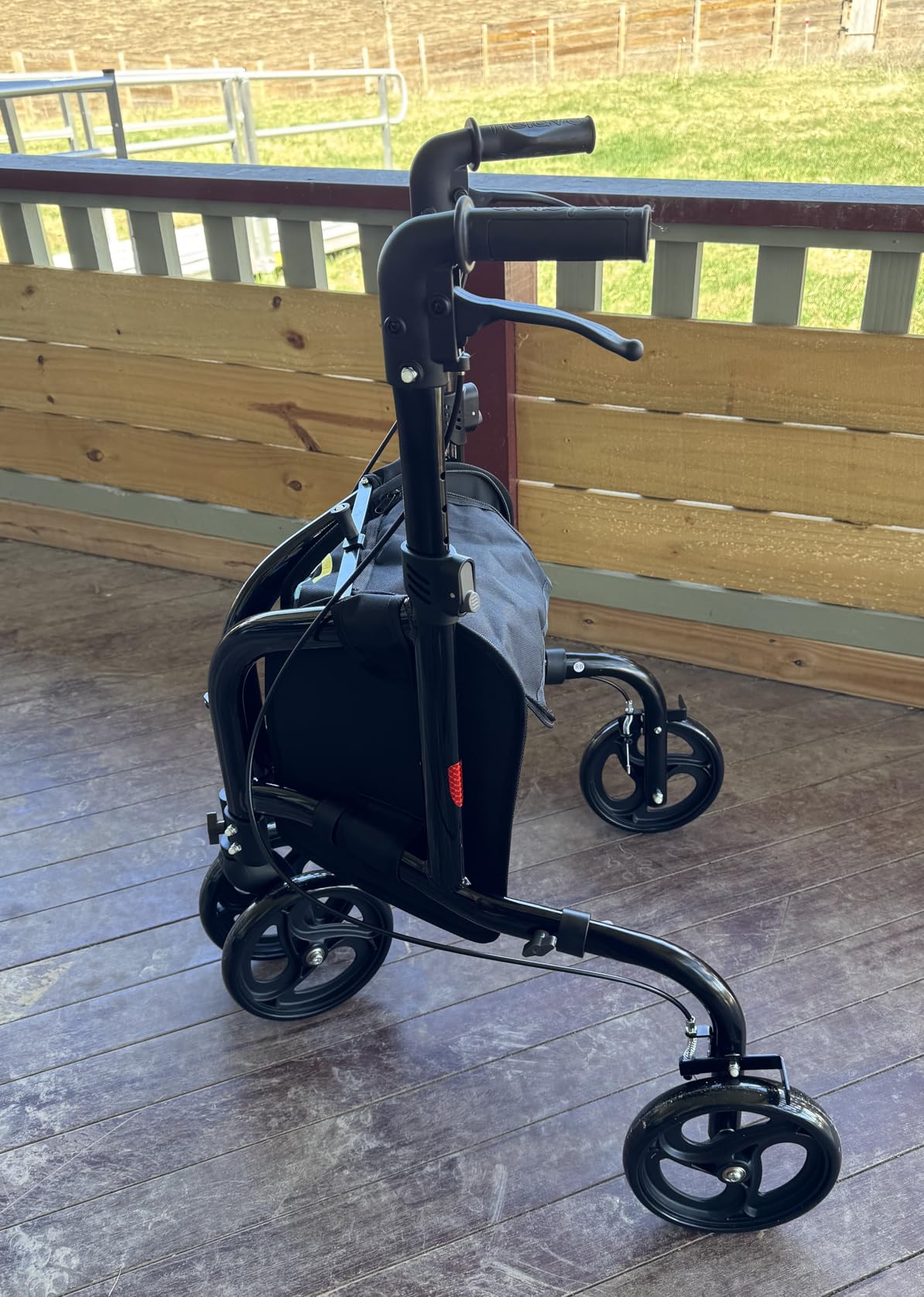 Helavo 3 Wheel Walker with Double Front Wheels, Narrow Walker for Seniors customer photo 2