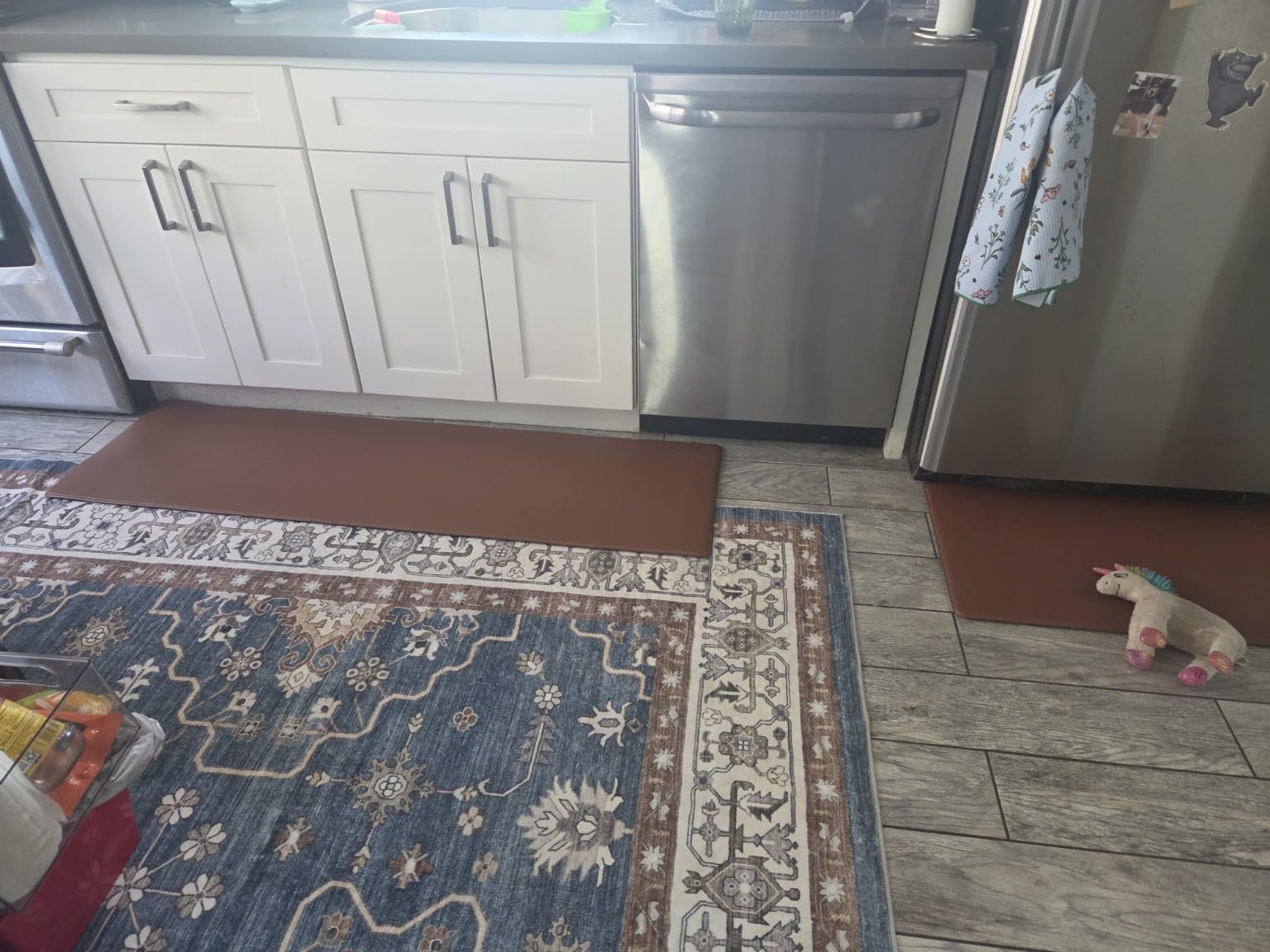 StepRite Kitchen Mats for Floor, 2-Piece Anti-Fatigue Kitchen Rugs, Black customer photo 1