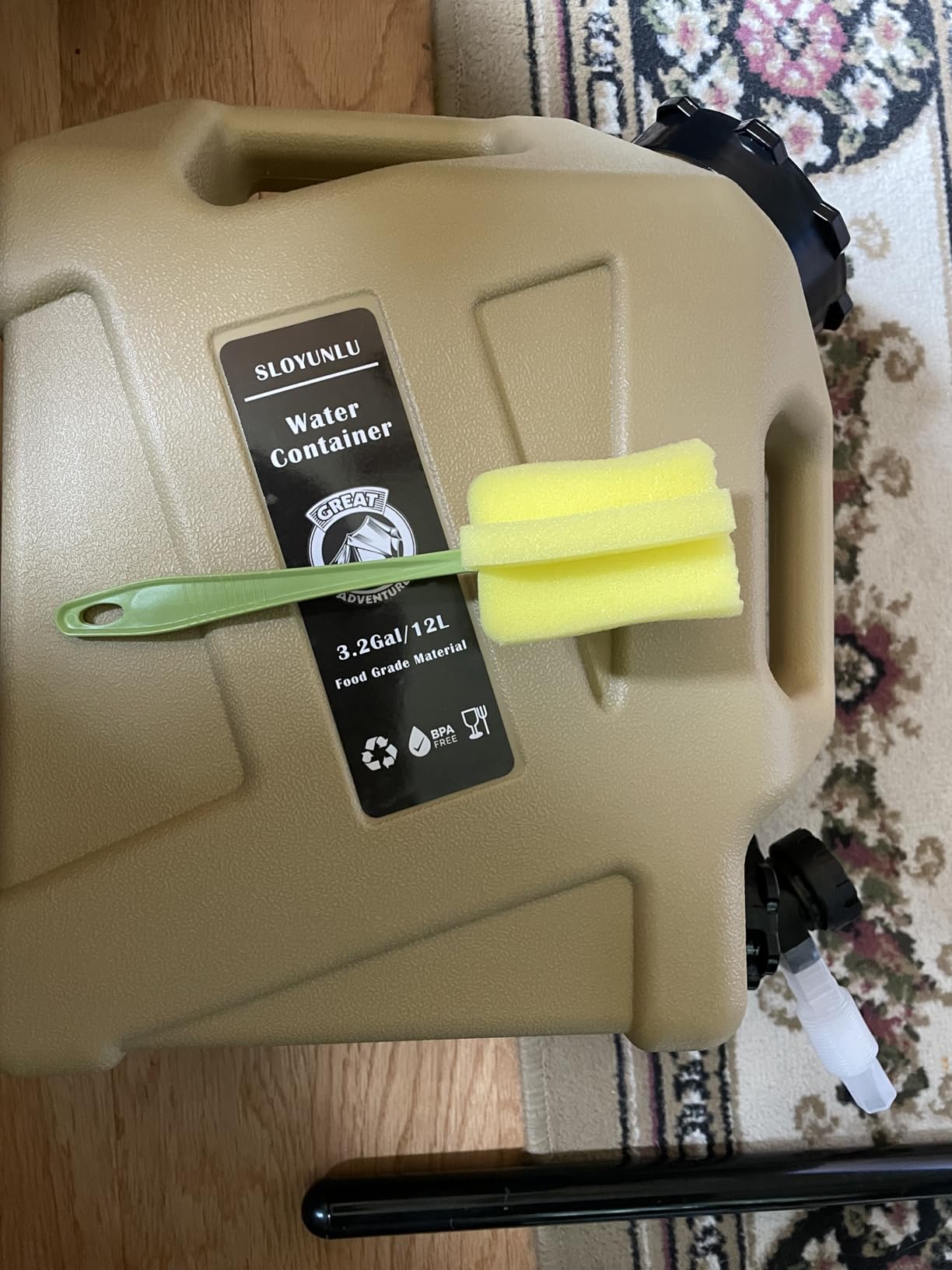 20 Gallon Portable Water Tank with Spigot&Hose customer photo 1