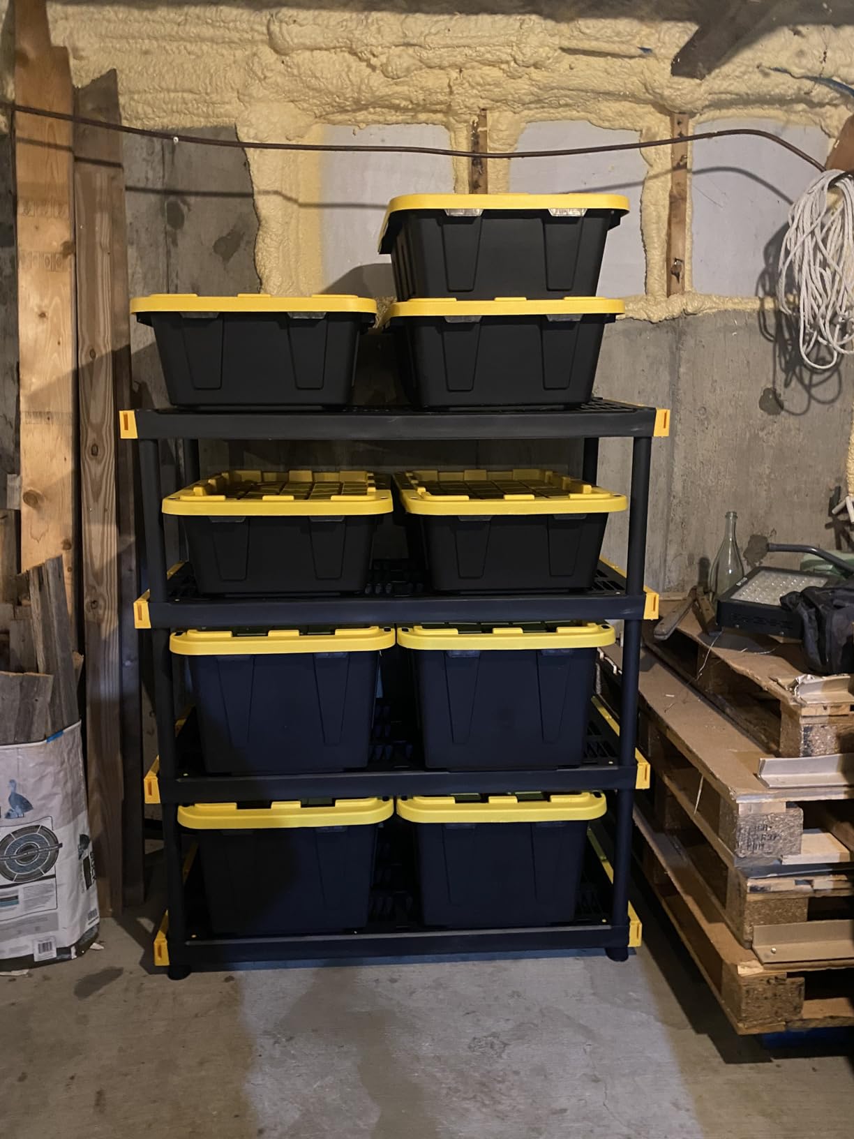 CX Heavy Duty 27-Gallon Stackable Plastic Storage Bins with Lids, 4 Pack customer photo 2