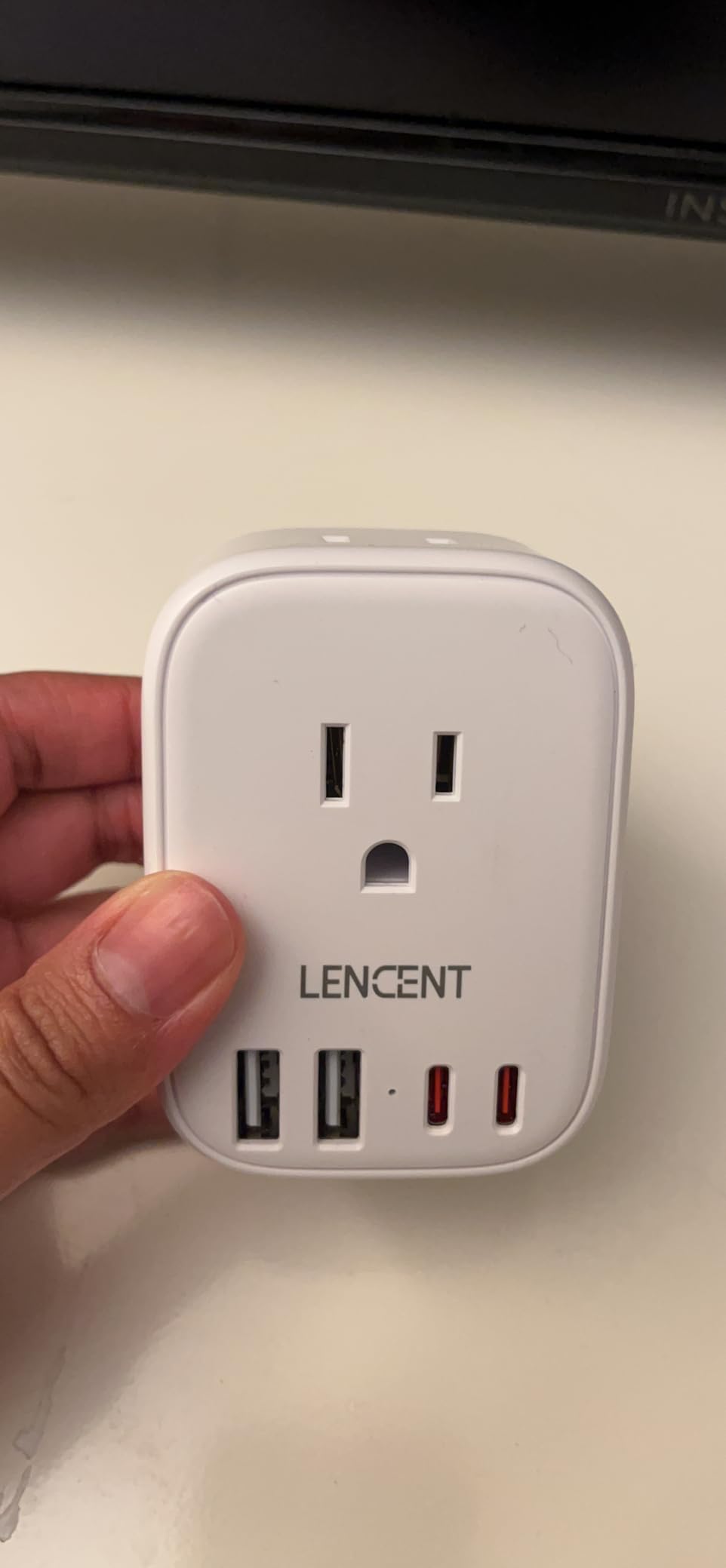 LENCENT European Travel Plug Adapter US to Europe Type-C Foldable Plug customer photo 2
