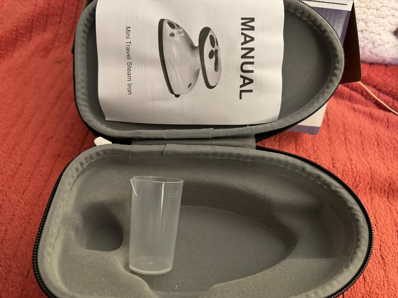 The Quilted Bear Mini Steam Iron - Lightweight Mini Travel Iron for Effortless Quilting & Wrinkle-Free Clothes with Hard Shell Case - Travel Steamer Craft Press for Clothes & Crafts (Pink) customer photo 2