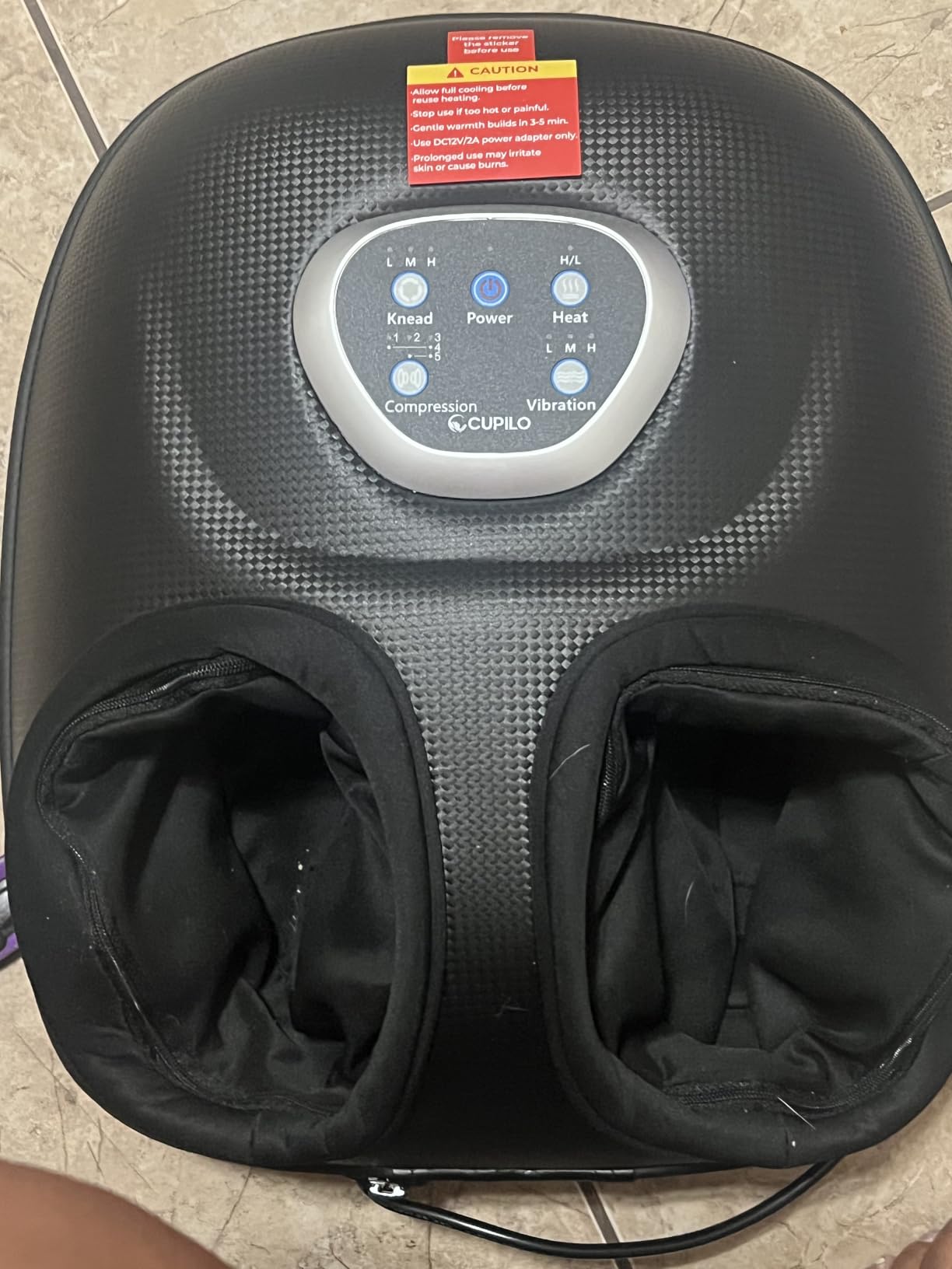 CuPiLo Foot Massager Upgraded FSA Eligible HSA, Birthday Gifts for Women | 5 Levels Compression & Vibration Massage for Plantar Fasciitis Relief, Heat & 3 Kneading, NTC Temperature Control customer photo 1