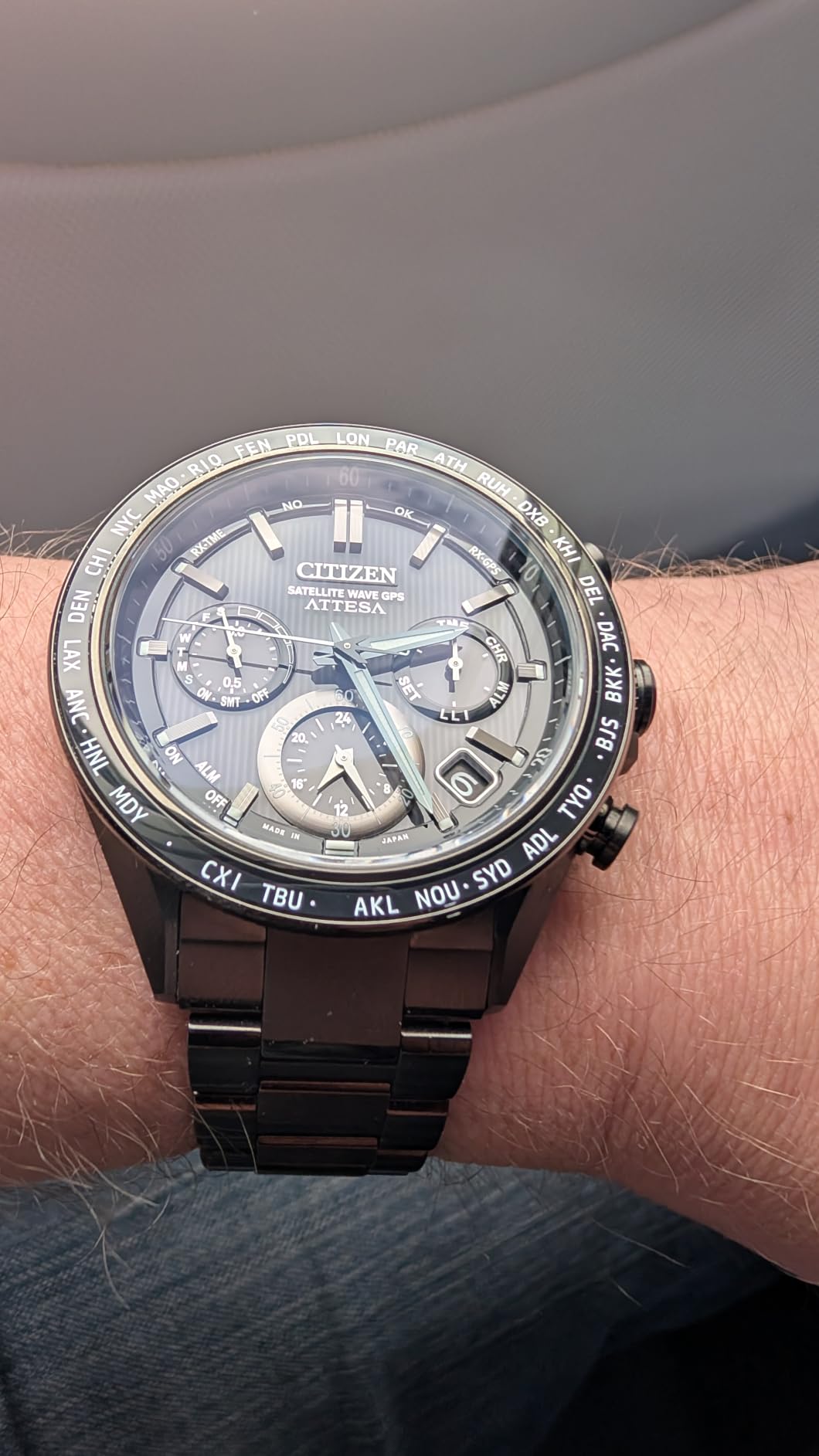 Men's Eco-Drive Attesa 44.6mm Super Titanium CC4055-65E customer photo 1