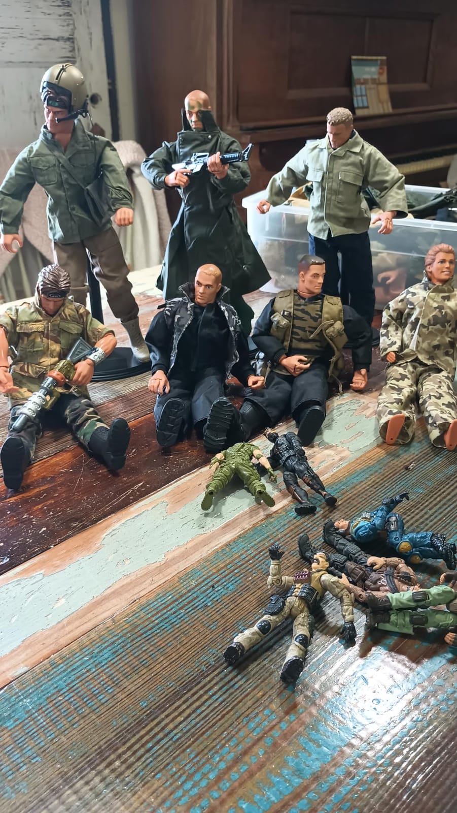 SIXPOINTS 50 Pieces 1/6 Scale Camo Military Clothes & Pants &Bag Accessories Fit for 12