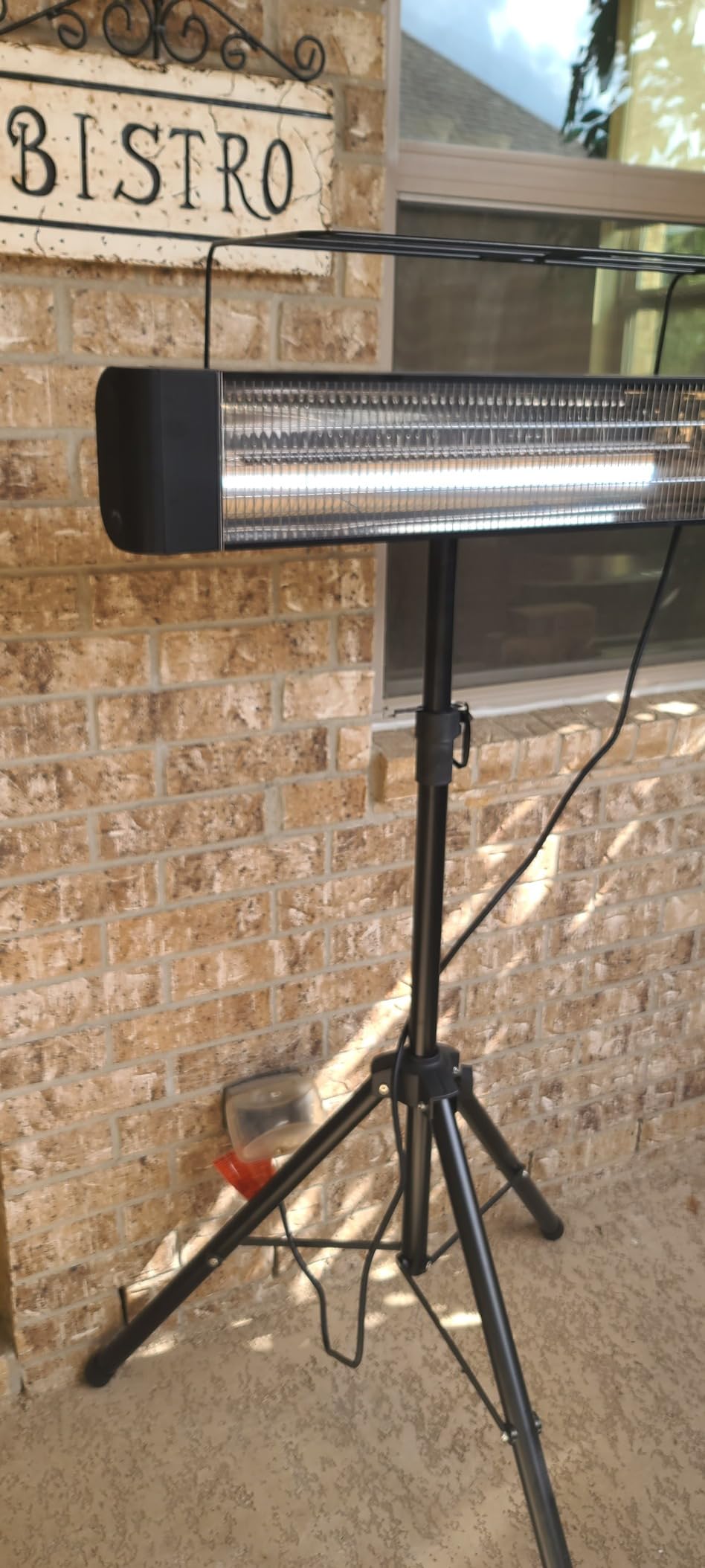 VAGKRI Outdoor Heaters, Electric Infrared Patio Heater with Remote and 12H Timer, IP65 Waterproof, 3 Heat Levels, Wall Mount or Tripod Stand for Home, Office, Patio, Garage customer photo 1