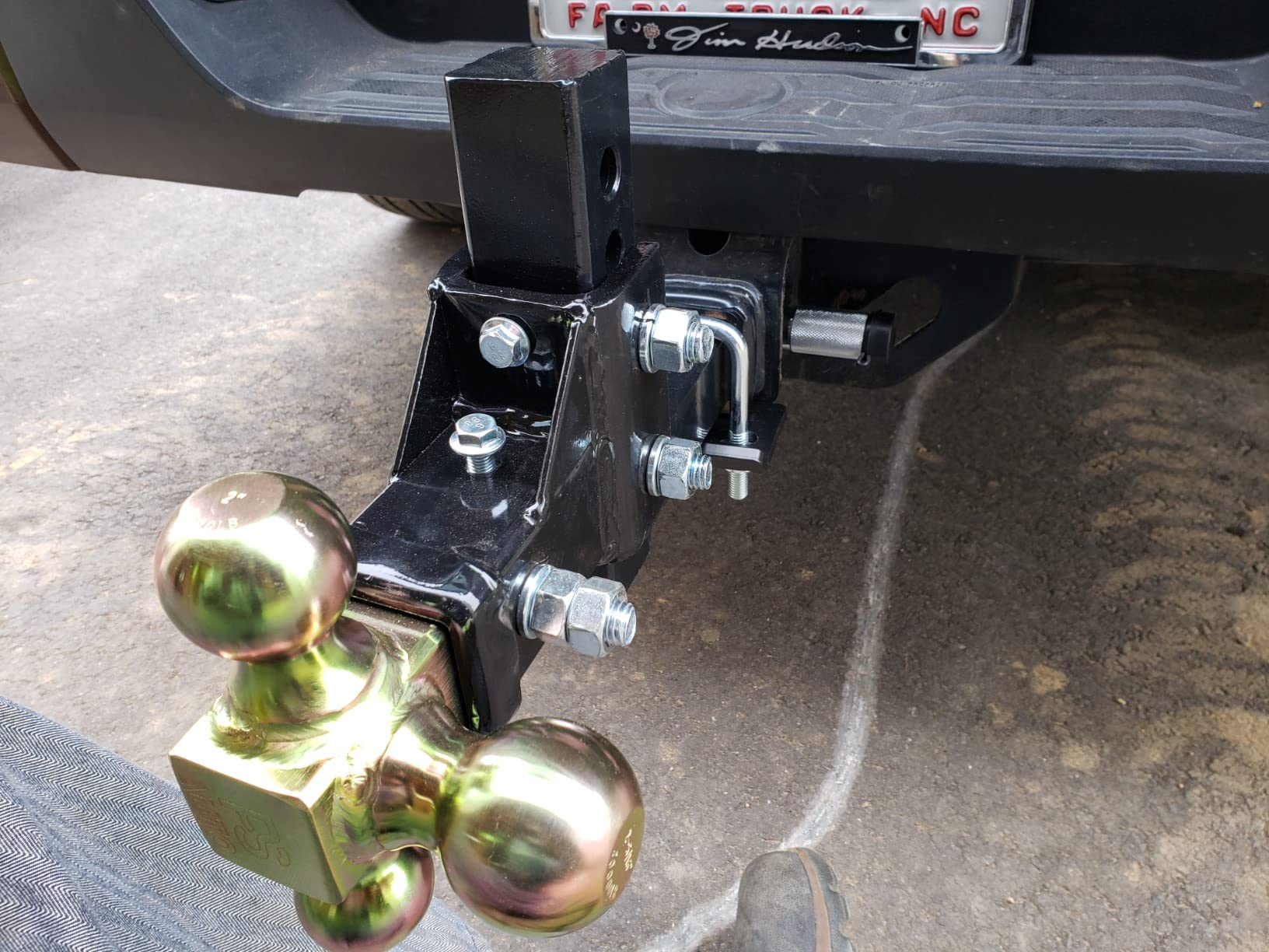 Fifth Wheel to Gooseneck Cushioned Trailer Hitch Adapter - 12
