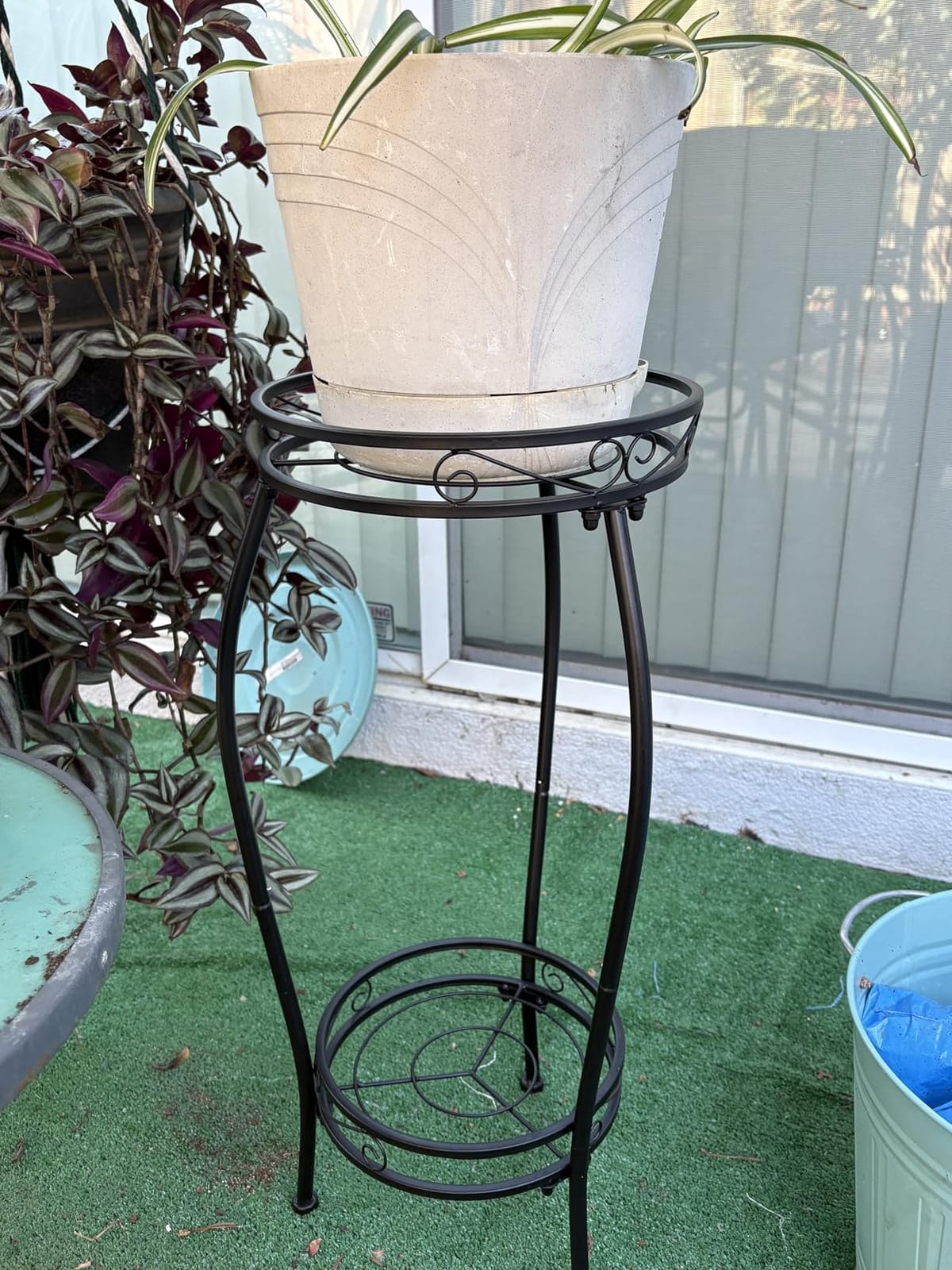 LOYAL TIGER Plant Stand Indoor Outdoor, 2 Tier 27 Inch Tall Metal customer photo 1