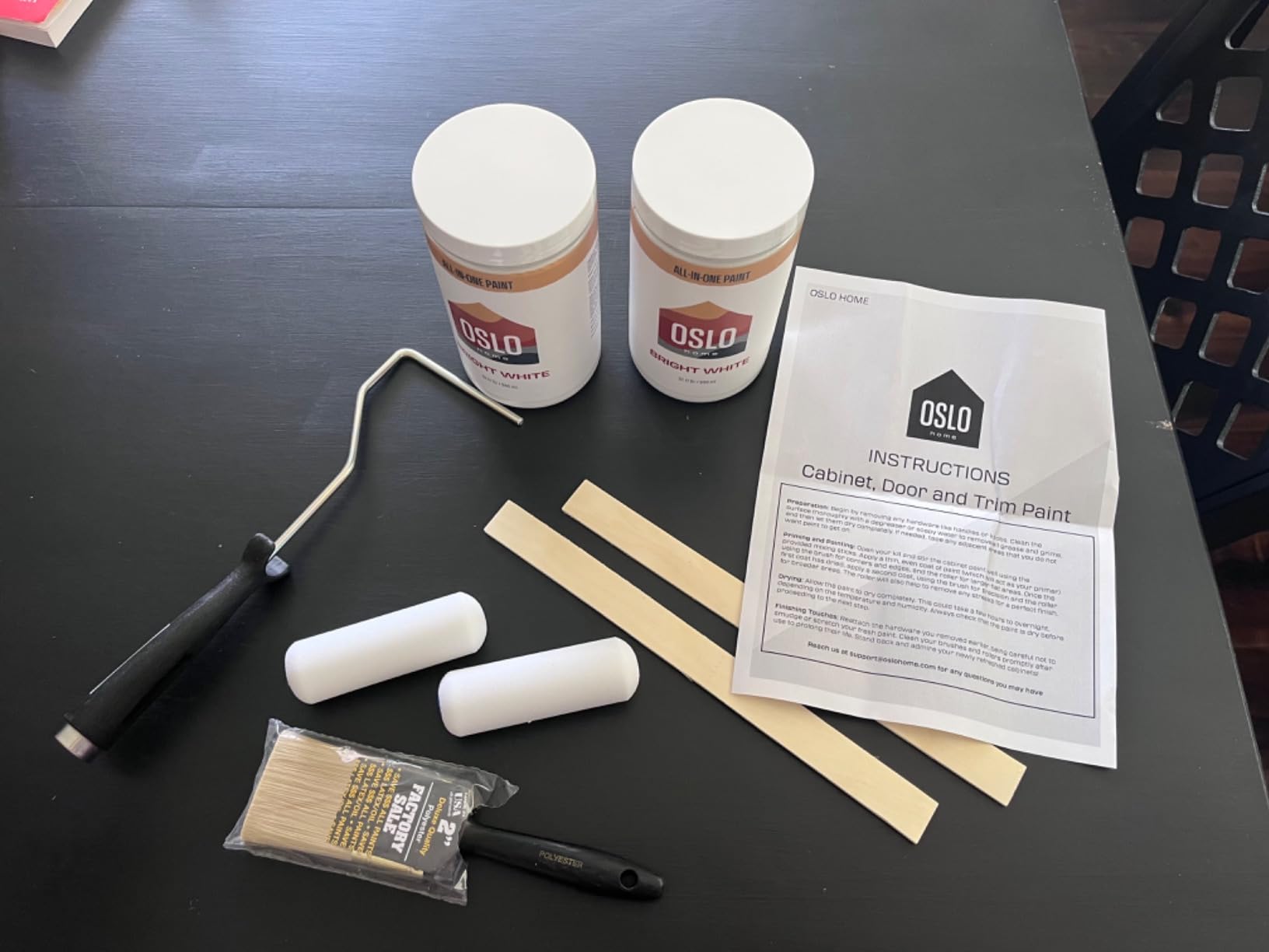7-Piece Paint Makeover Kit, Slate Gray, 64oz, Satin | Complete 7-piece cabinet makeover kit customer photo 2