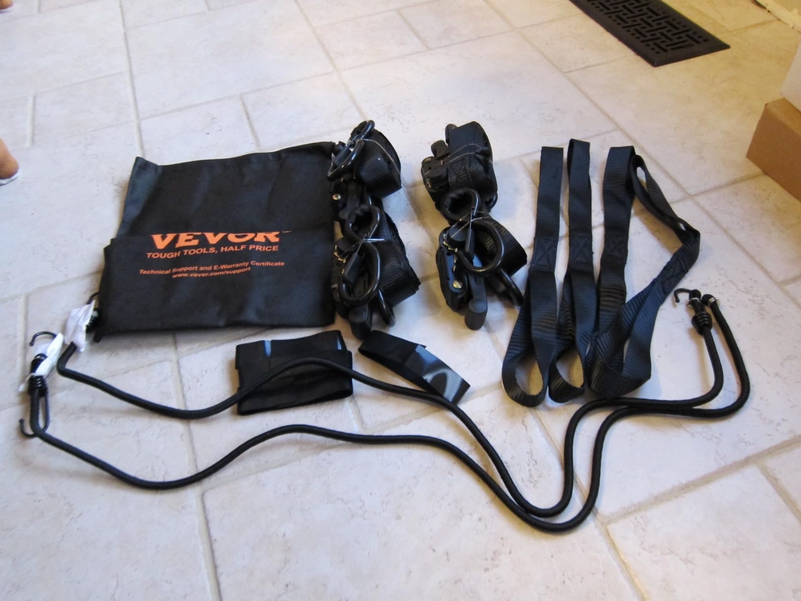 VEVOR Ratchet Tie Down Straps (4PK), 5208lbs Break Strength, 1.6