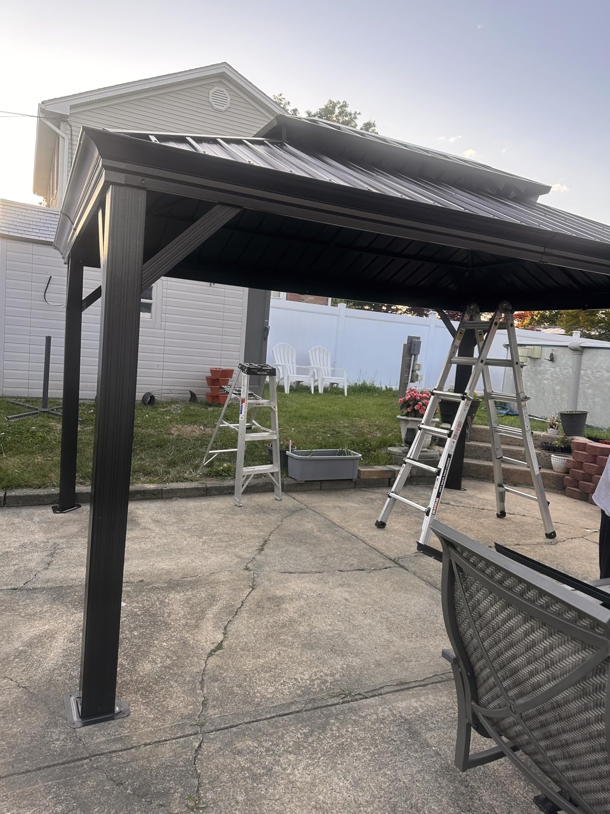 Aoxun 12' X 16' Hardtop Gazebo with Built in Drainage, Outdoor Gazebos customer photo 1