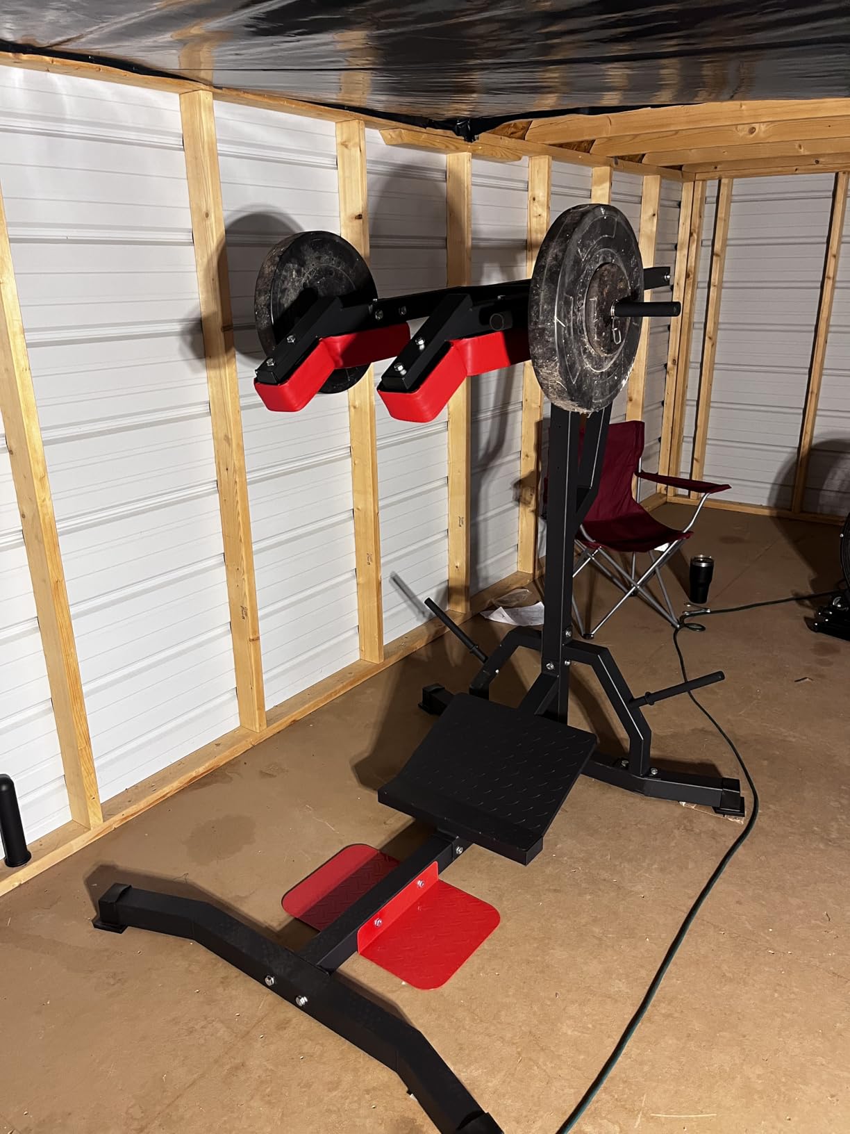 VIVITORY Leverage Squat Calf Raise Machine, Hack Squat Machine - Lower-Body Trainer for Thighs, Glutes, Hamstrings & Calves, 600-LBS Capacity Home Gym Workout Equipment customer photo 1