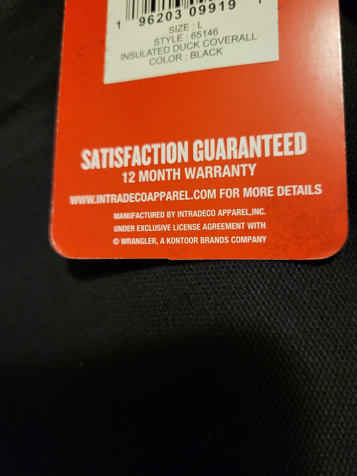Wrangler Men's Insulated Duck Coverall customer photo 1